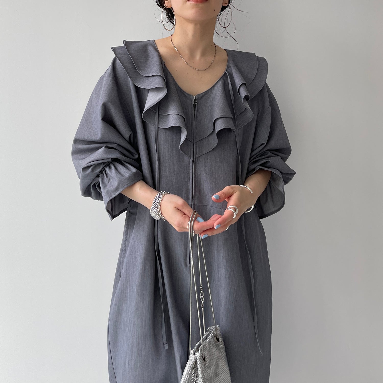 frill all in one / gray [2size]