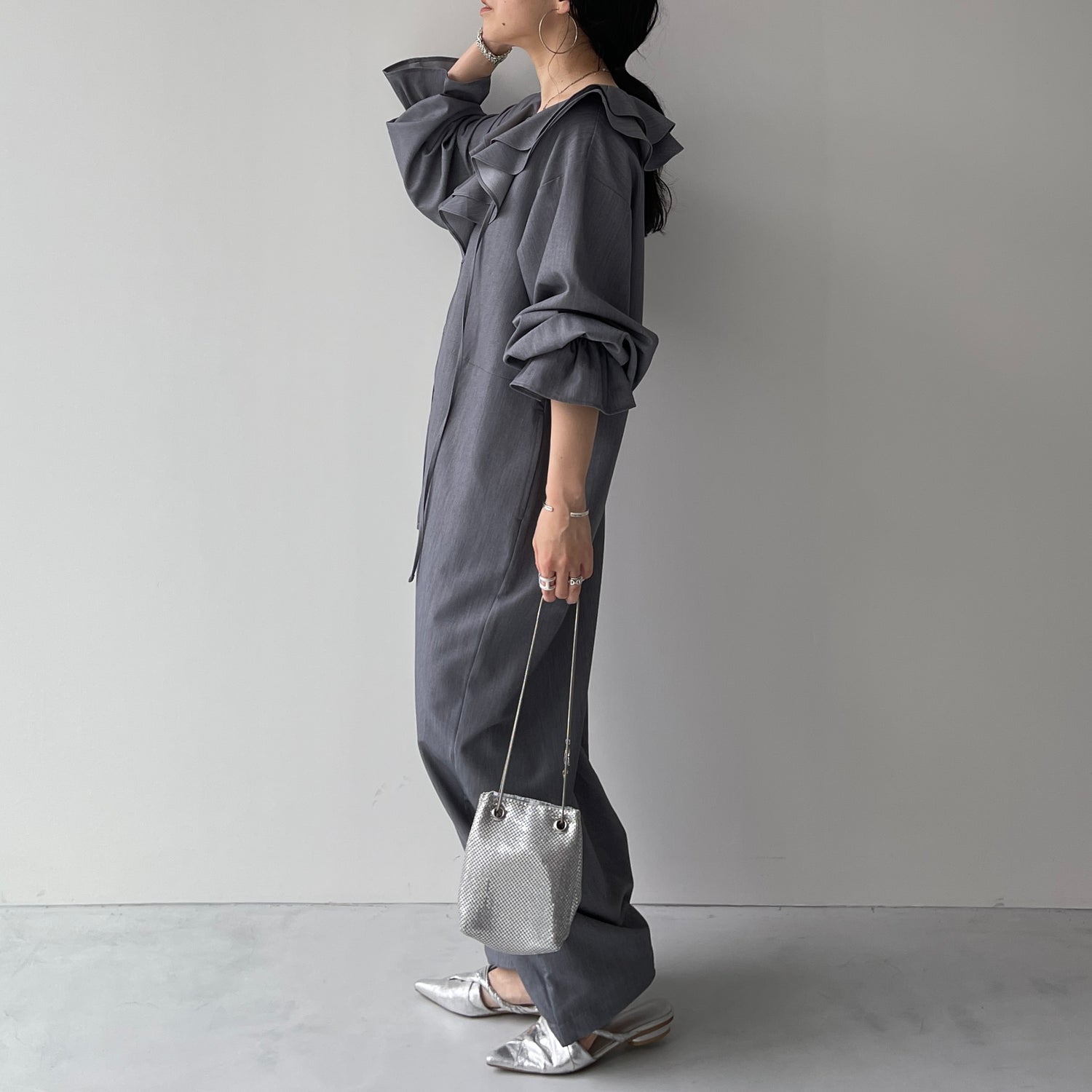 frill all in one / gray [2size]