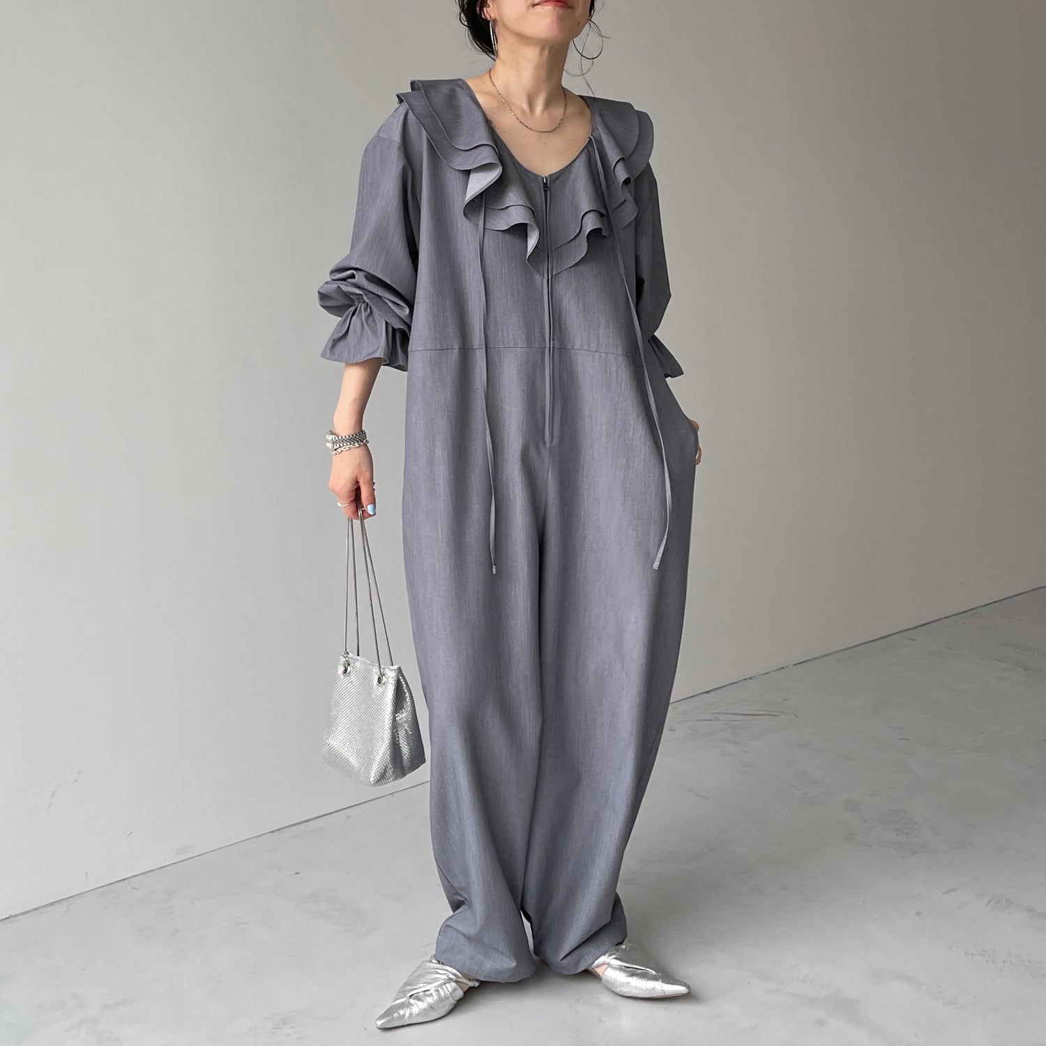 frill all in one / gray [2size]