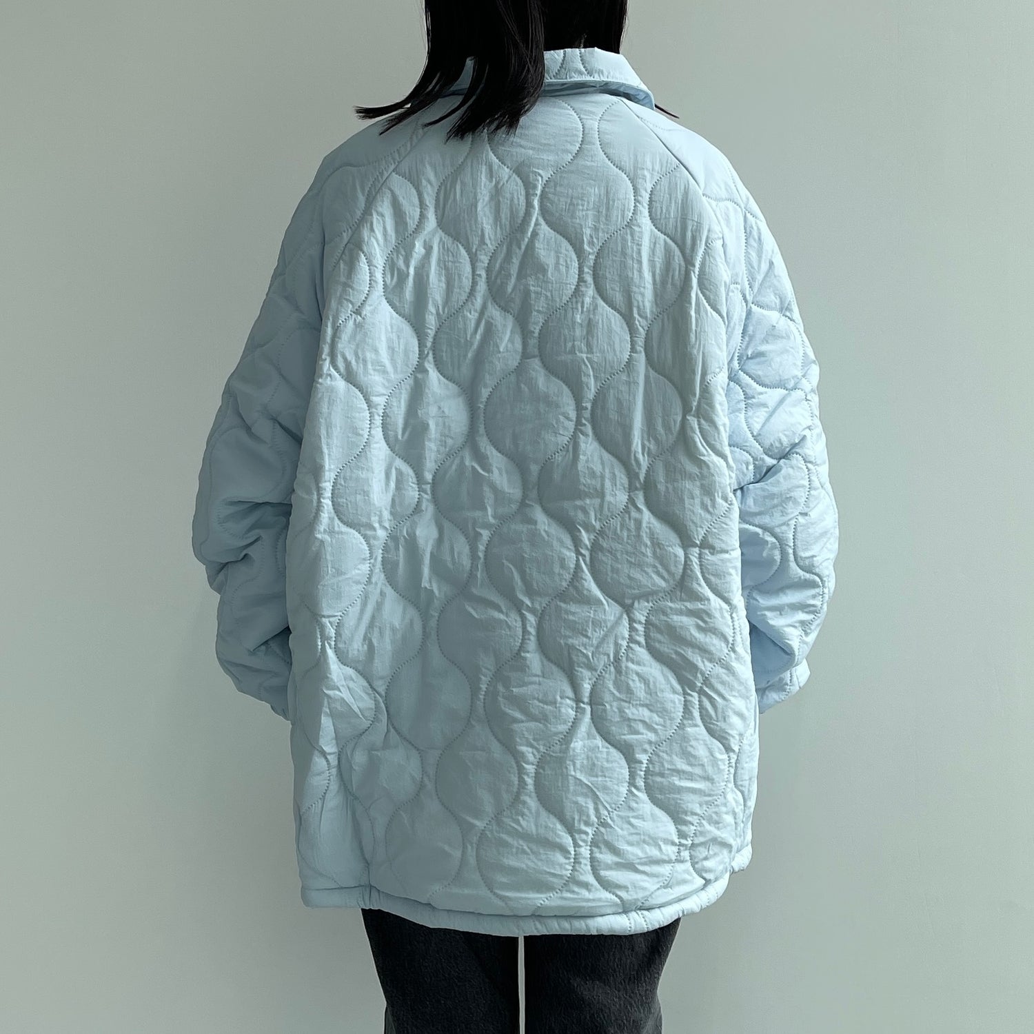 【SAMPLE】WATA AME quilting jacket / blue