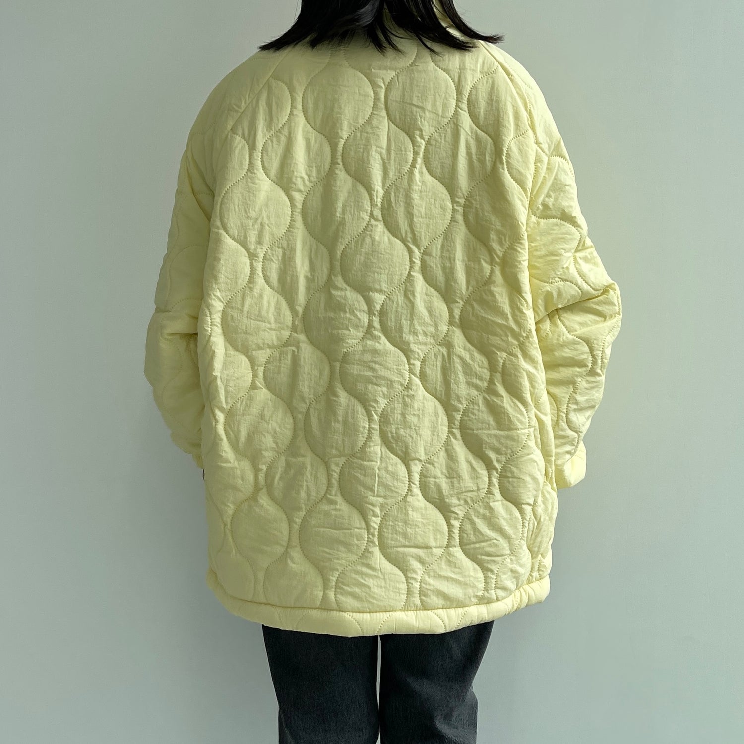 【SAMPLE】WATA AME quilting jacket / yellow