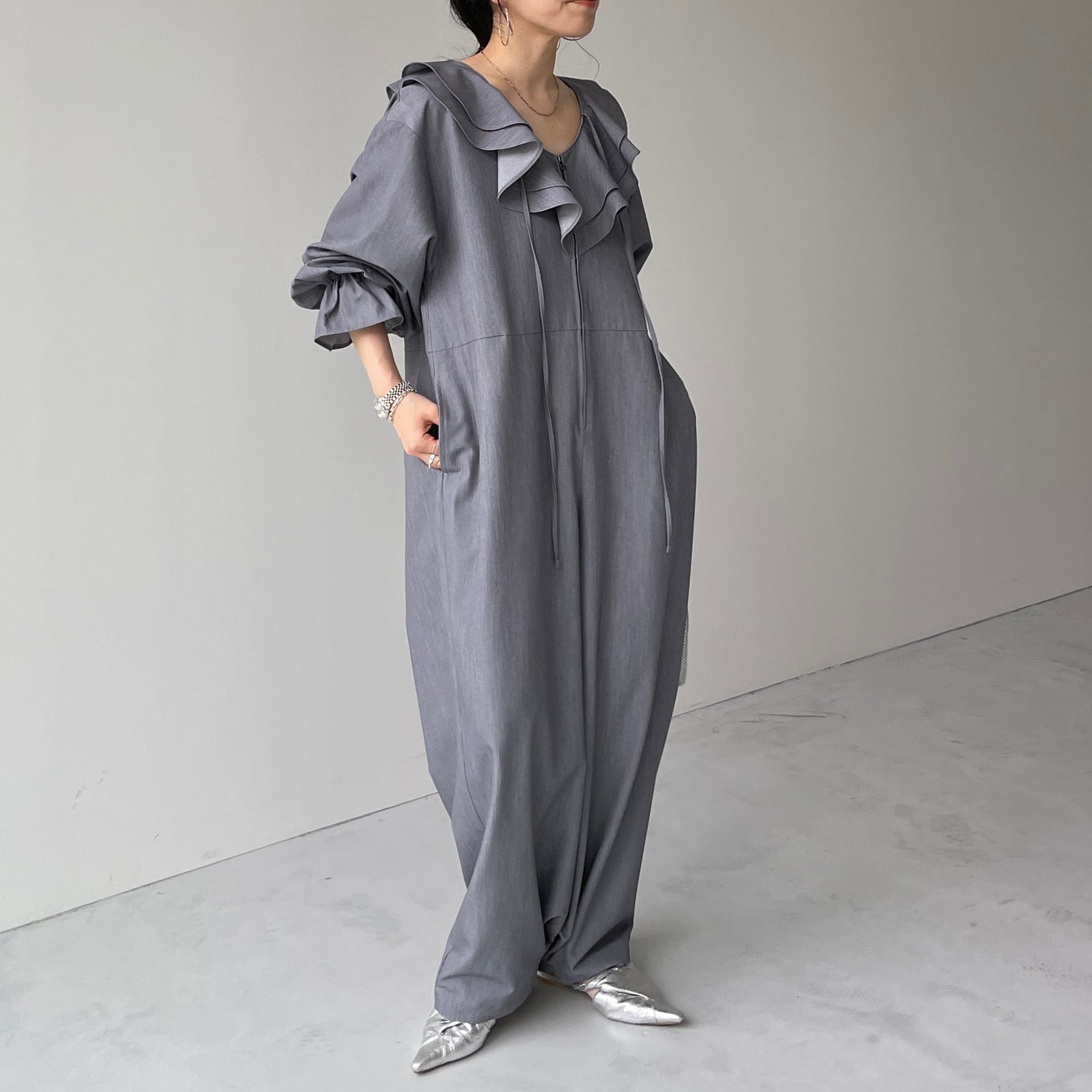 frill all in one / gray [2size]