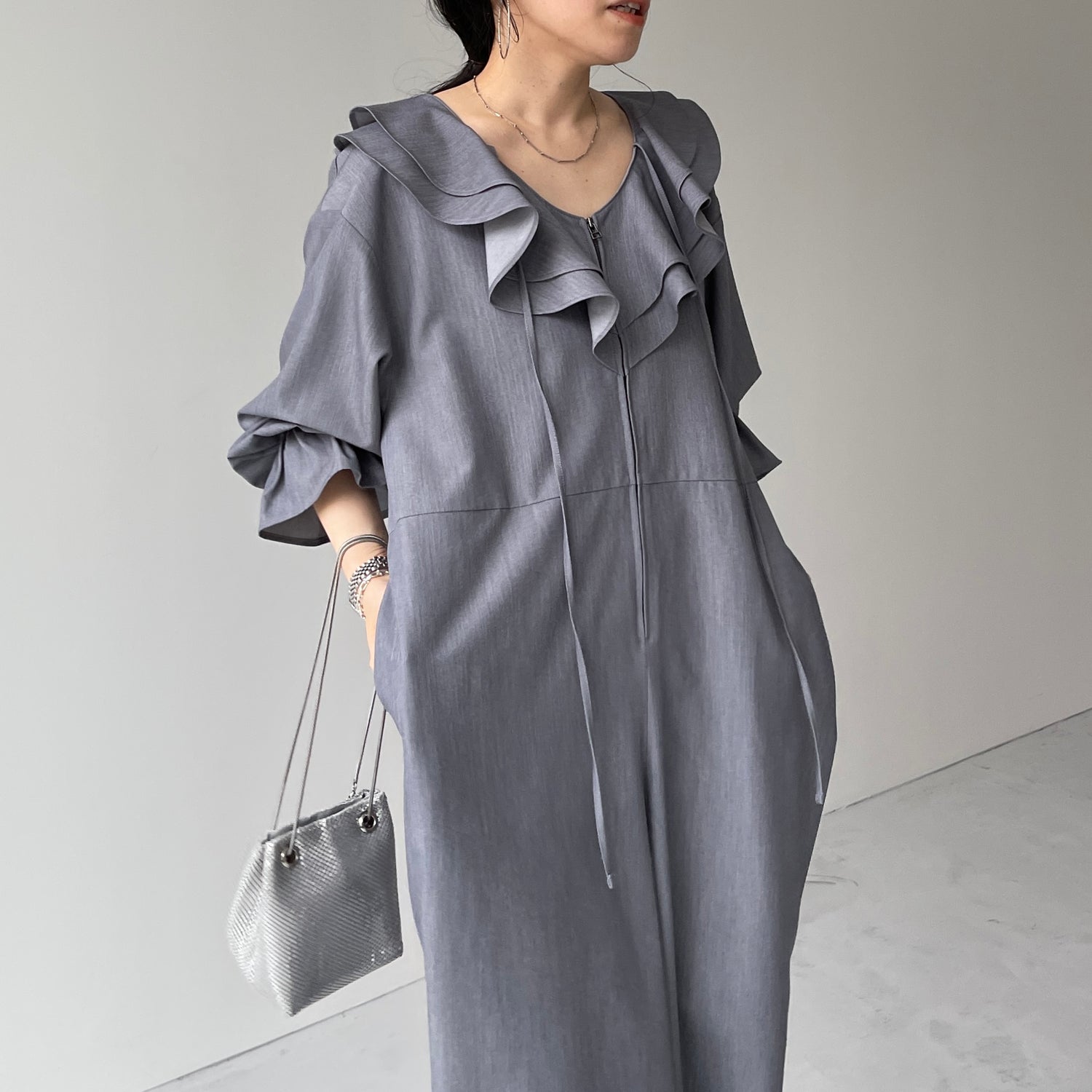 frill all in one / gray [2size]