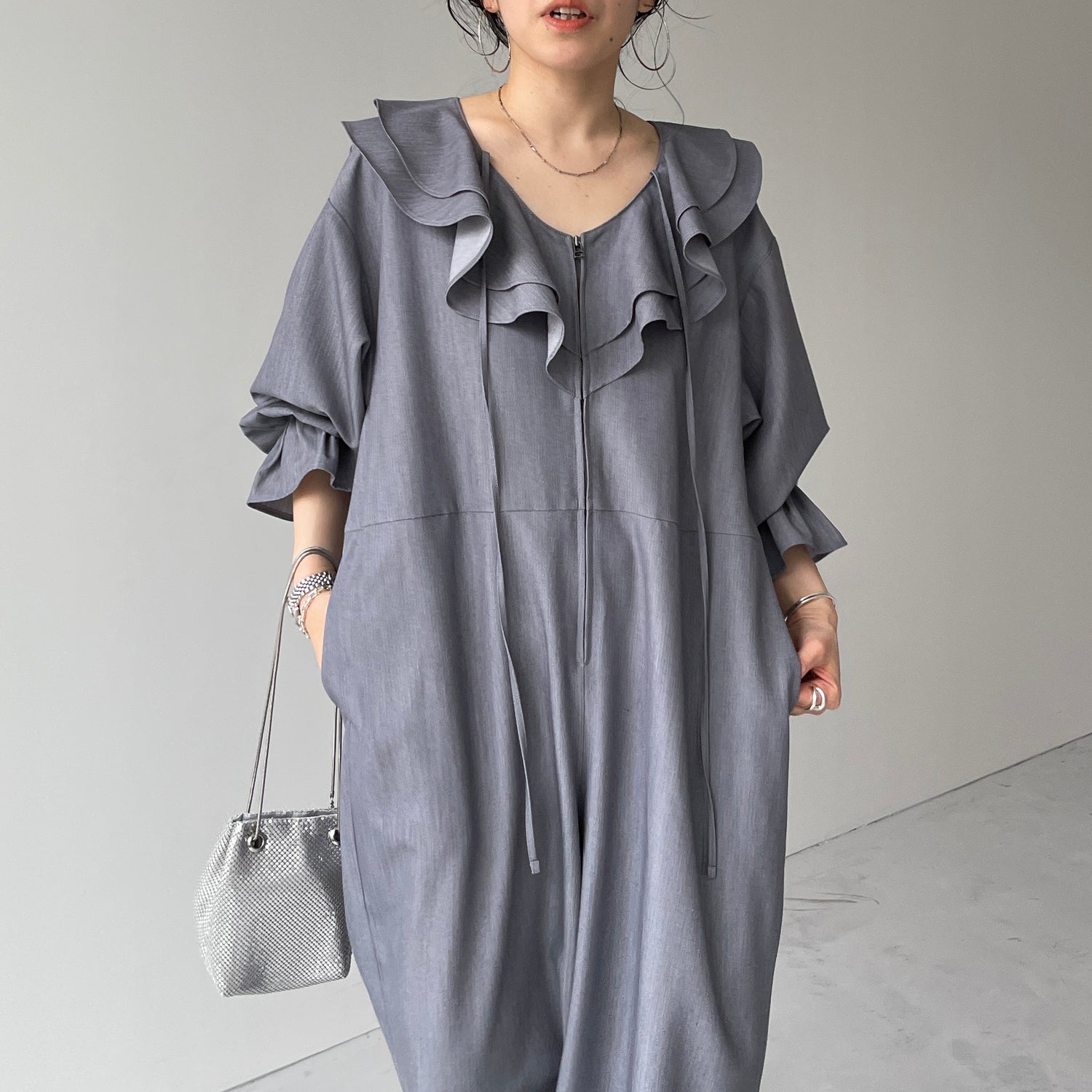 frill all in one / gray [2size]