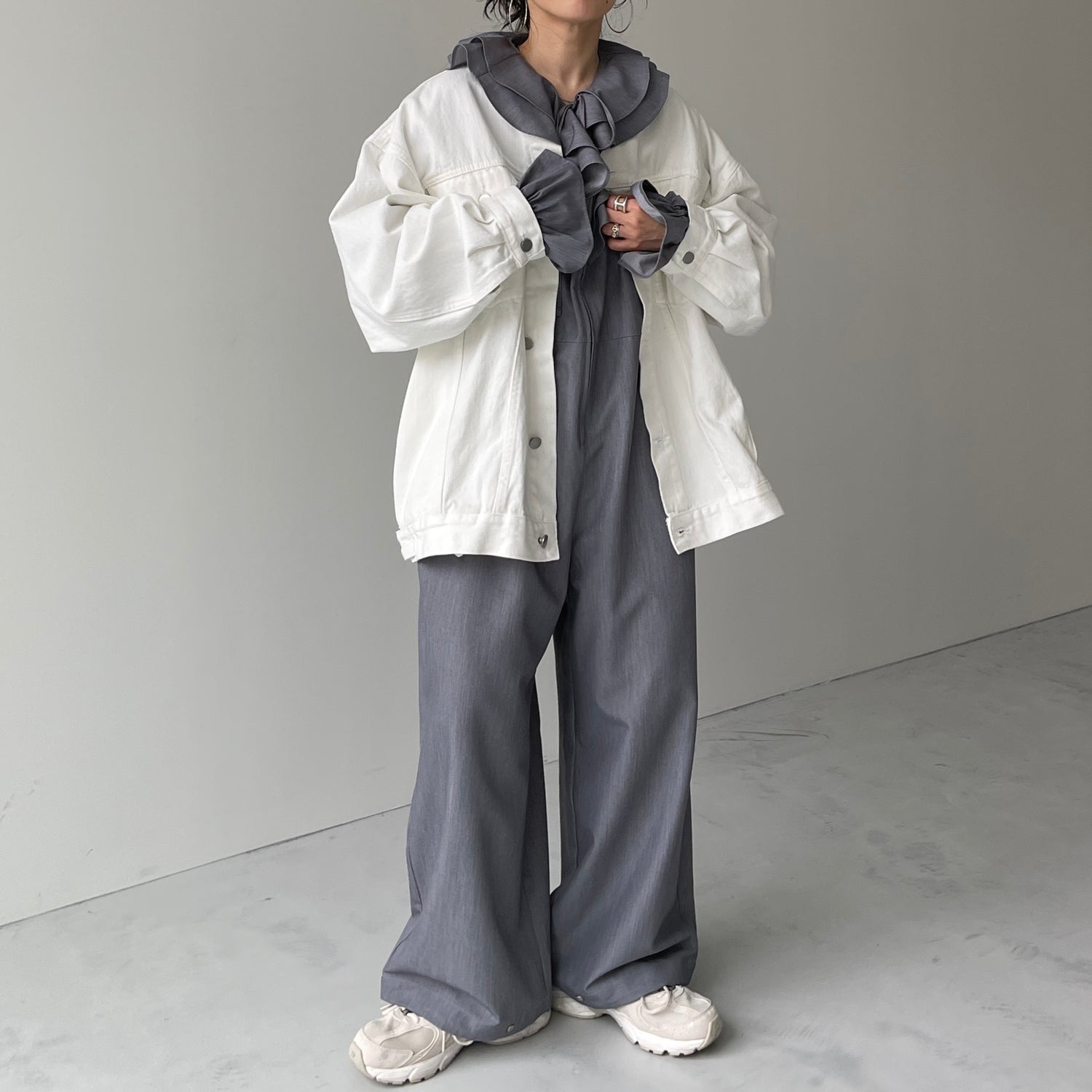 frill all in one / gray [2size]