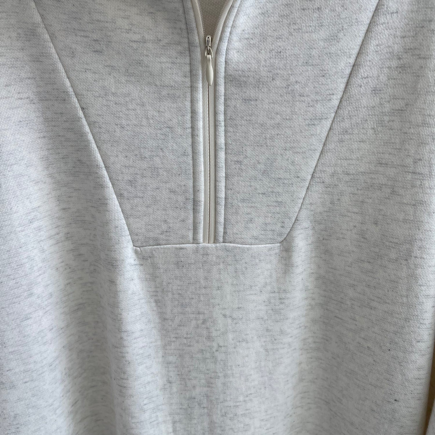 【SAMPLE】high neck half zip up one piece / ivory