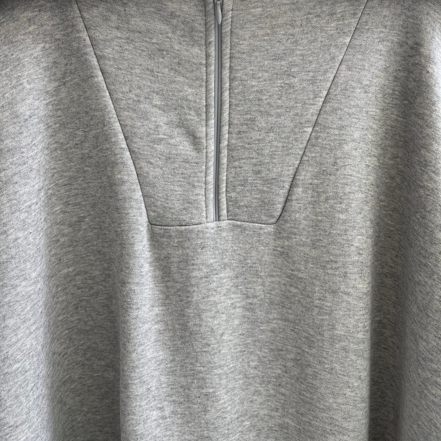 【SAMPLE】high neck half zip up one piece / gray