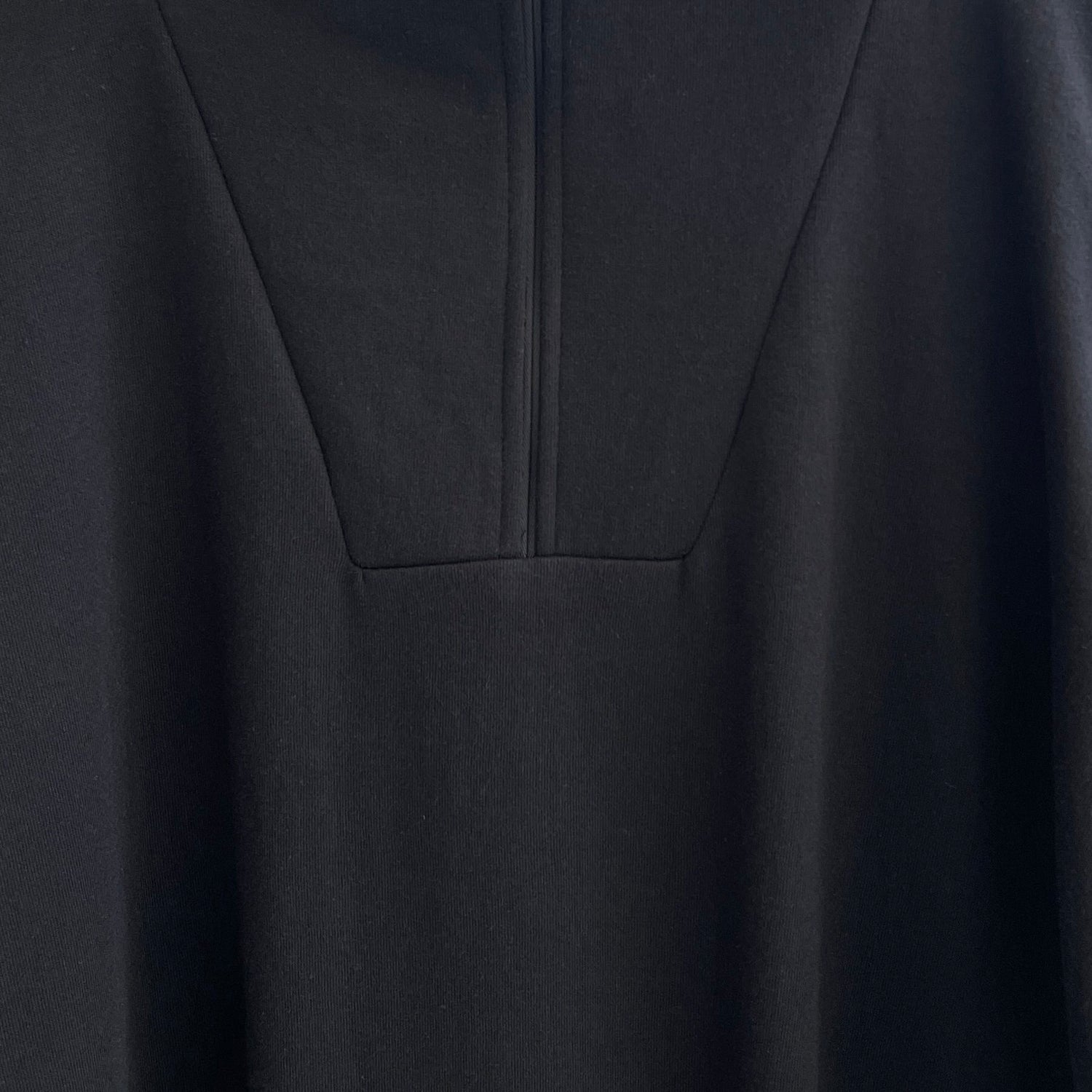 【SAMPLE】high neck half zip up one piece / black