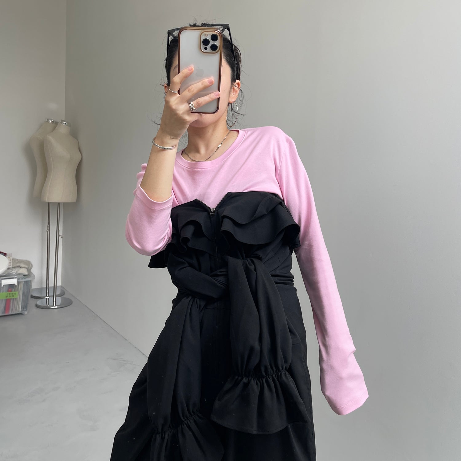 frill all in one / black [2size]