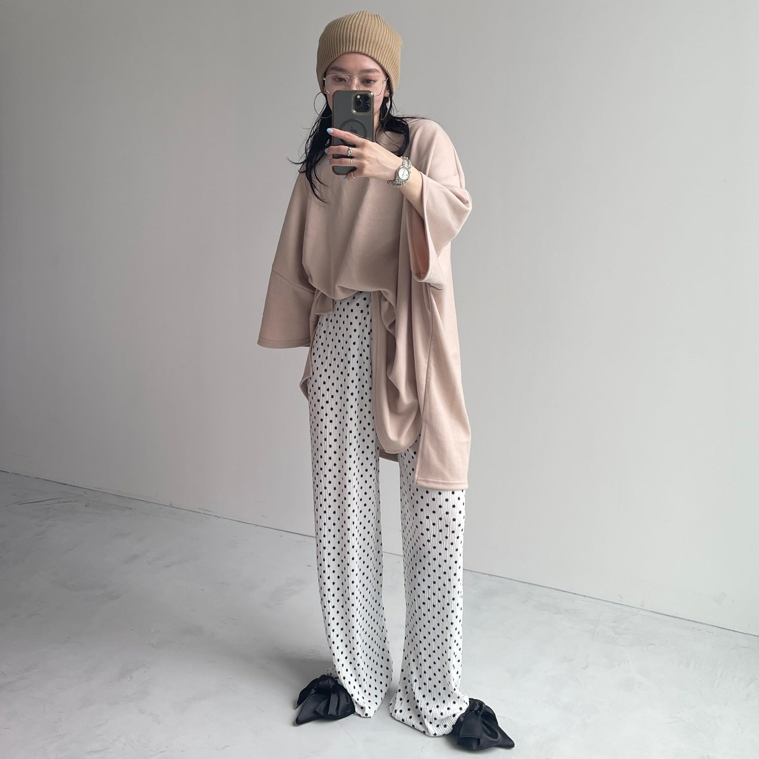 DOT PANTS / ivory