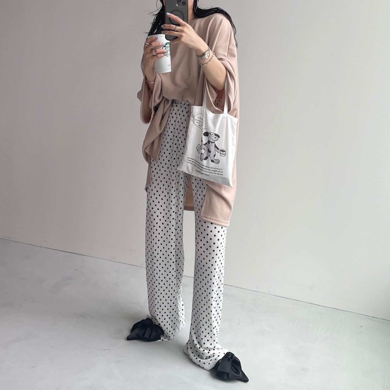 DOT PANTS / ivory