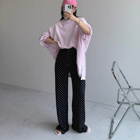 DOT PANTS / black