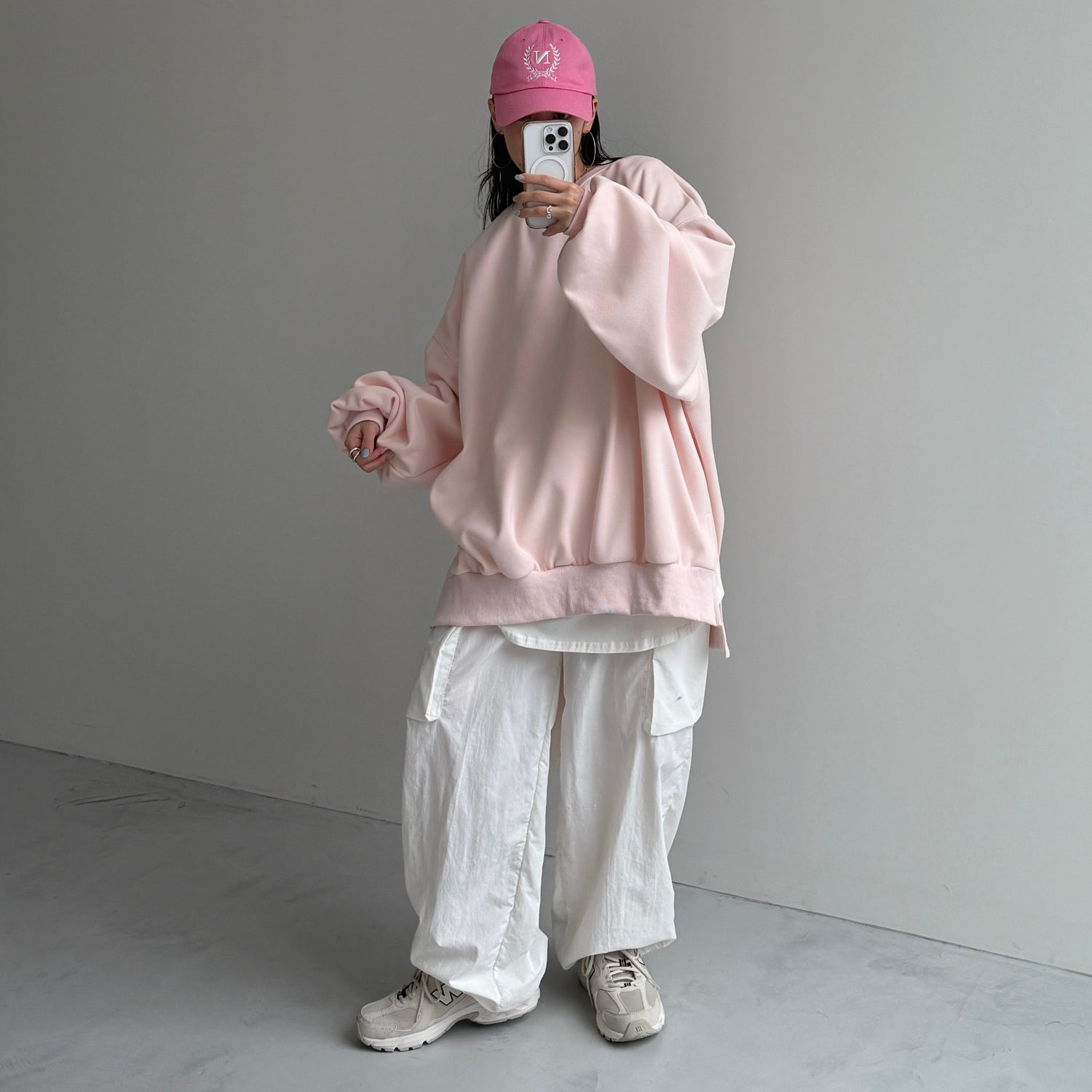OSUMITSUKI sweat / baby pink [SHORT or FREE]