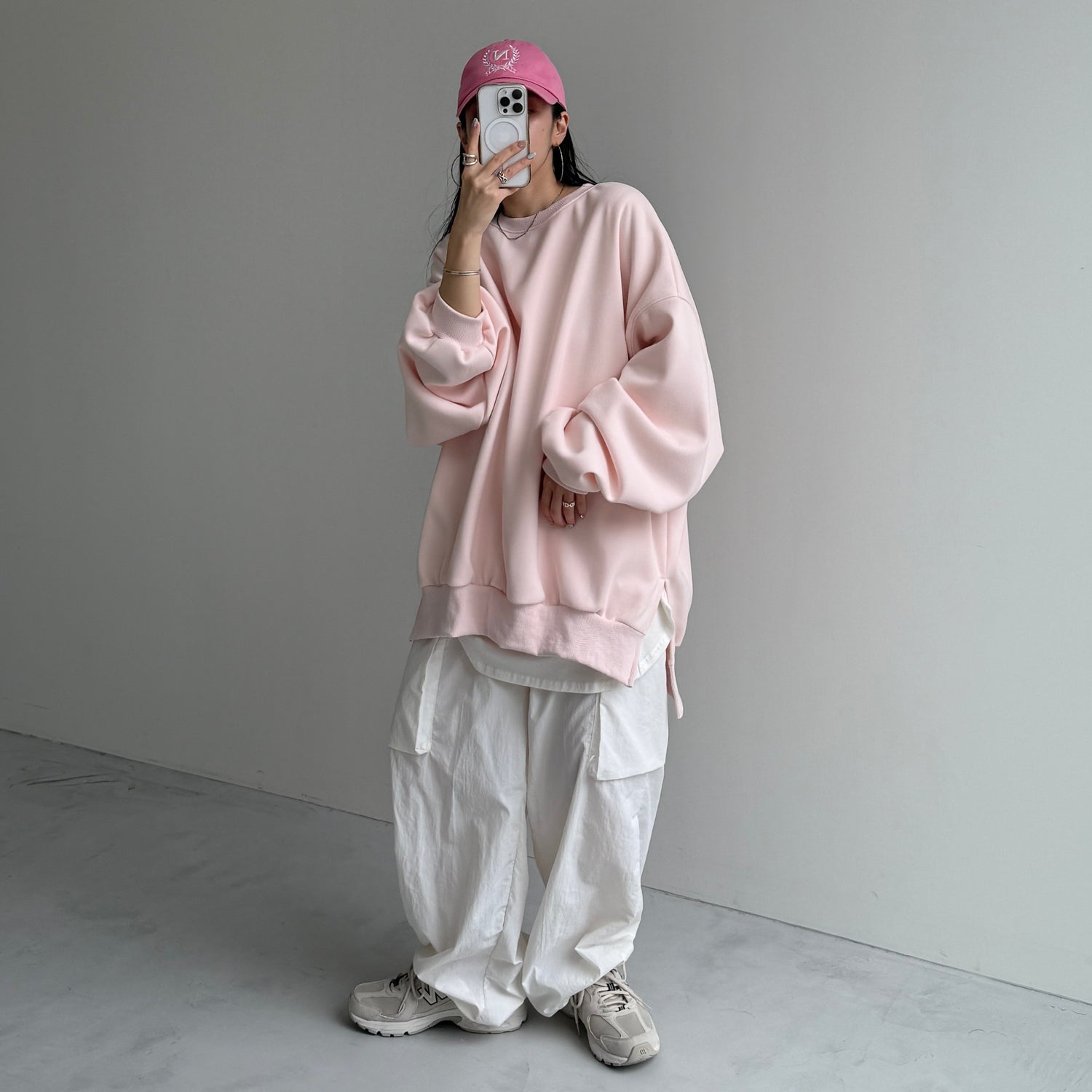 OSUMITSUKI sweat / baby pink [SHORT or FREE]