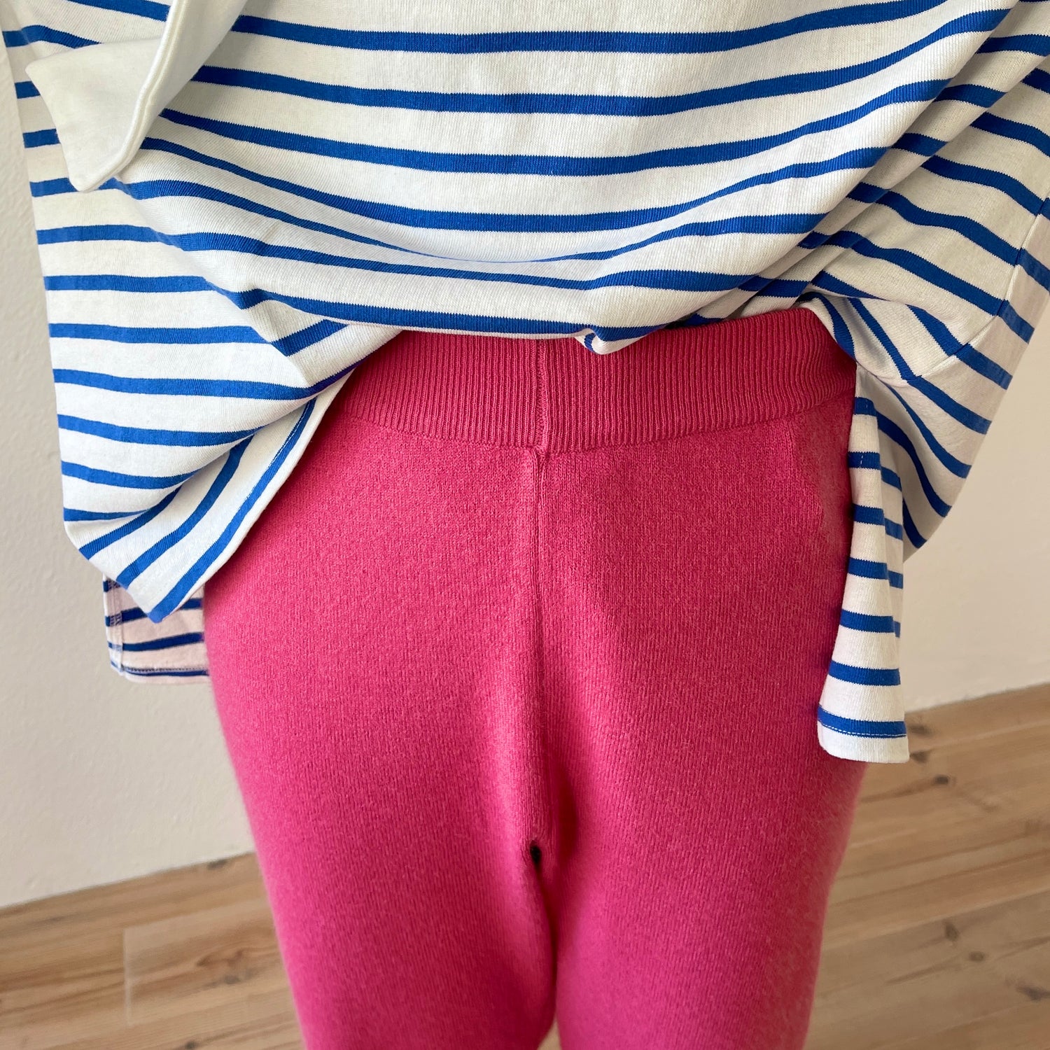 alpaca touch knit pants / pink