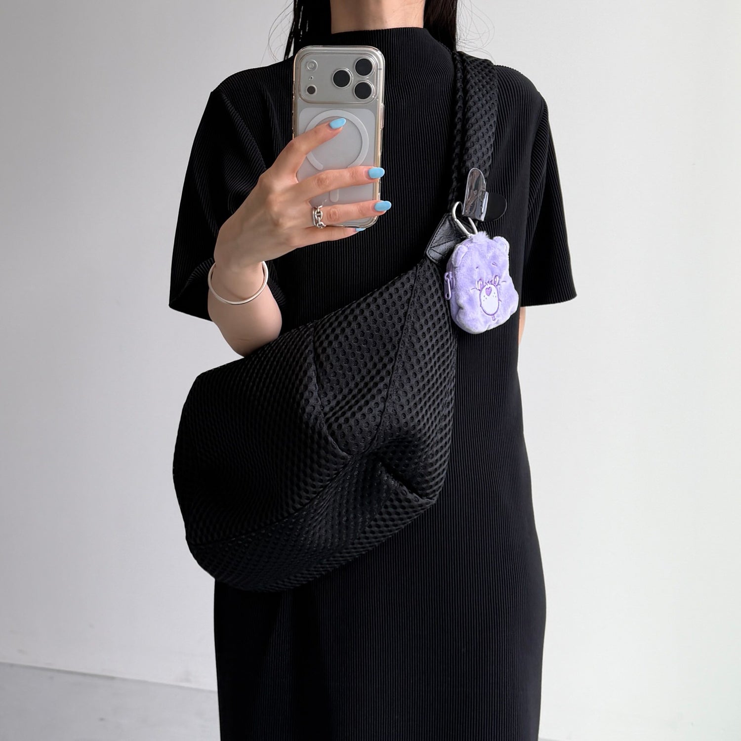 air mesh bag / black