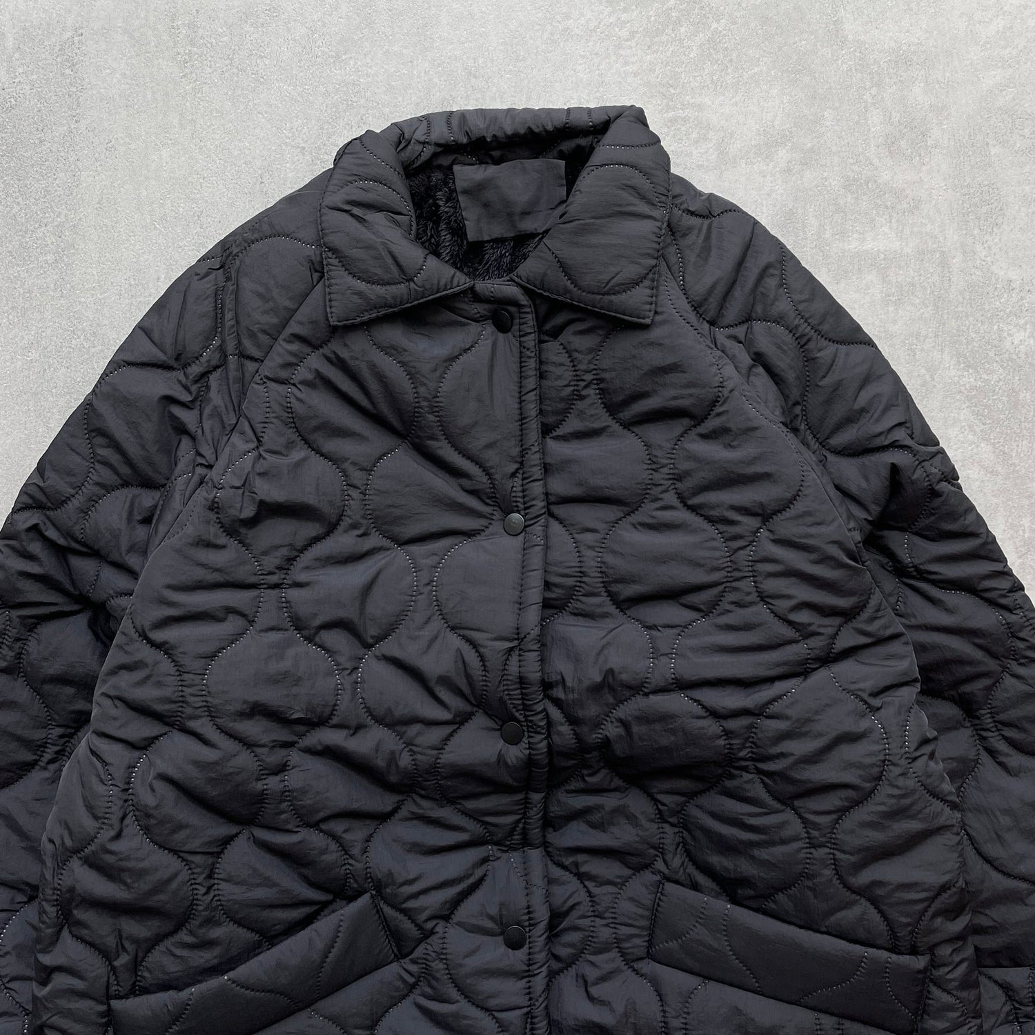 【SAMPLE】WATA AME quilting jacket / black