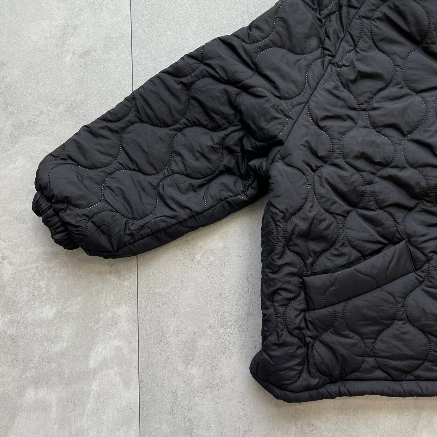 【SAMPLE】WATA AME quilting jacket / black