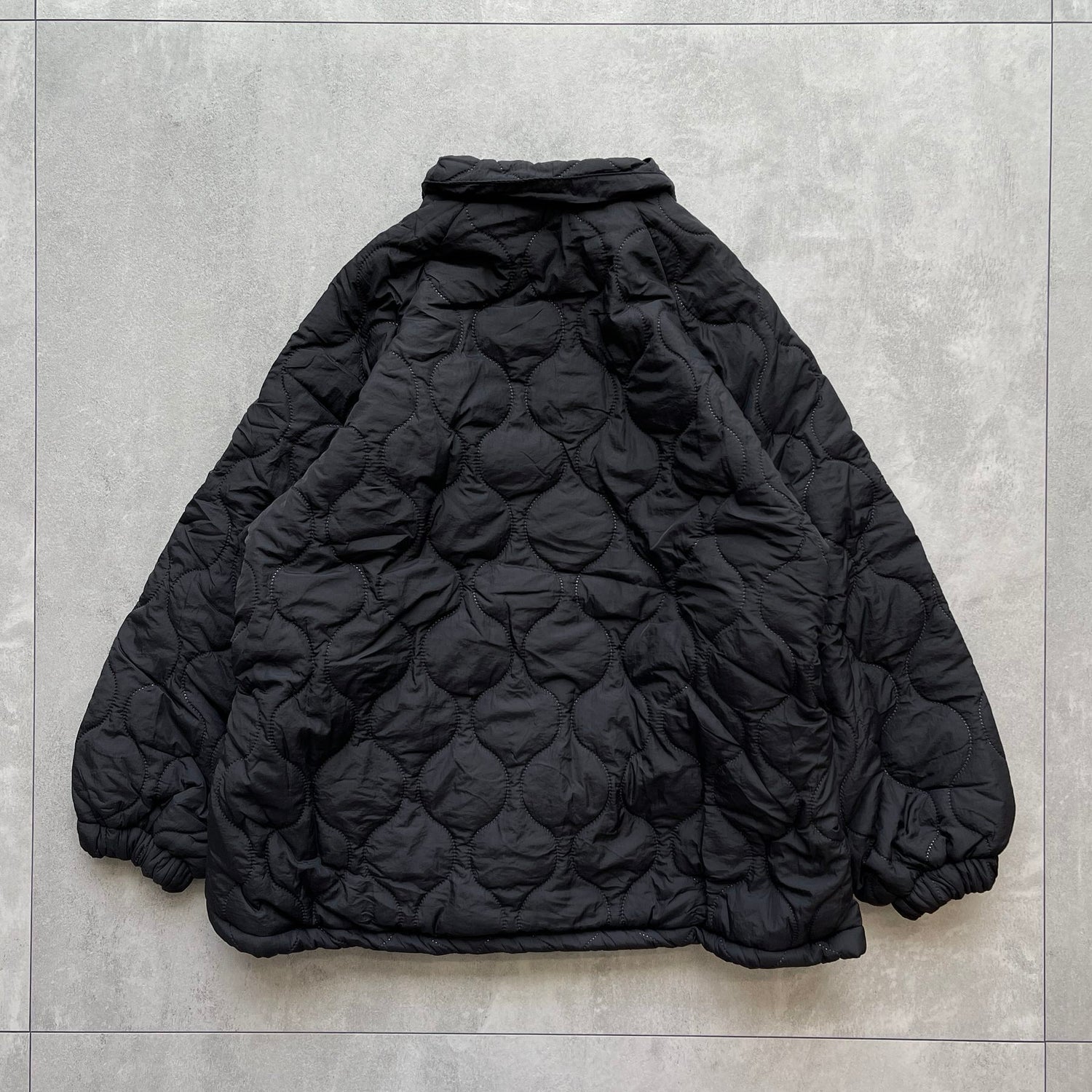 【SAMPLE】WATA AME quilting jacket / black