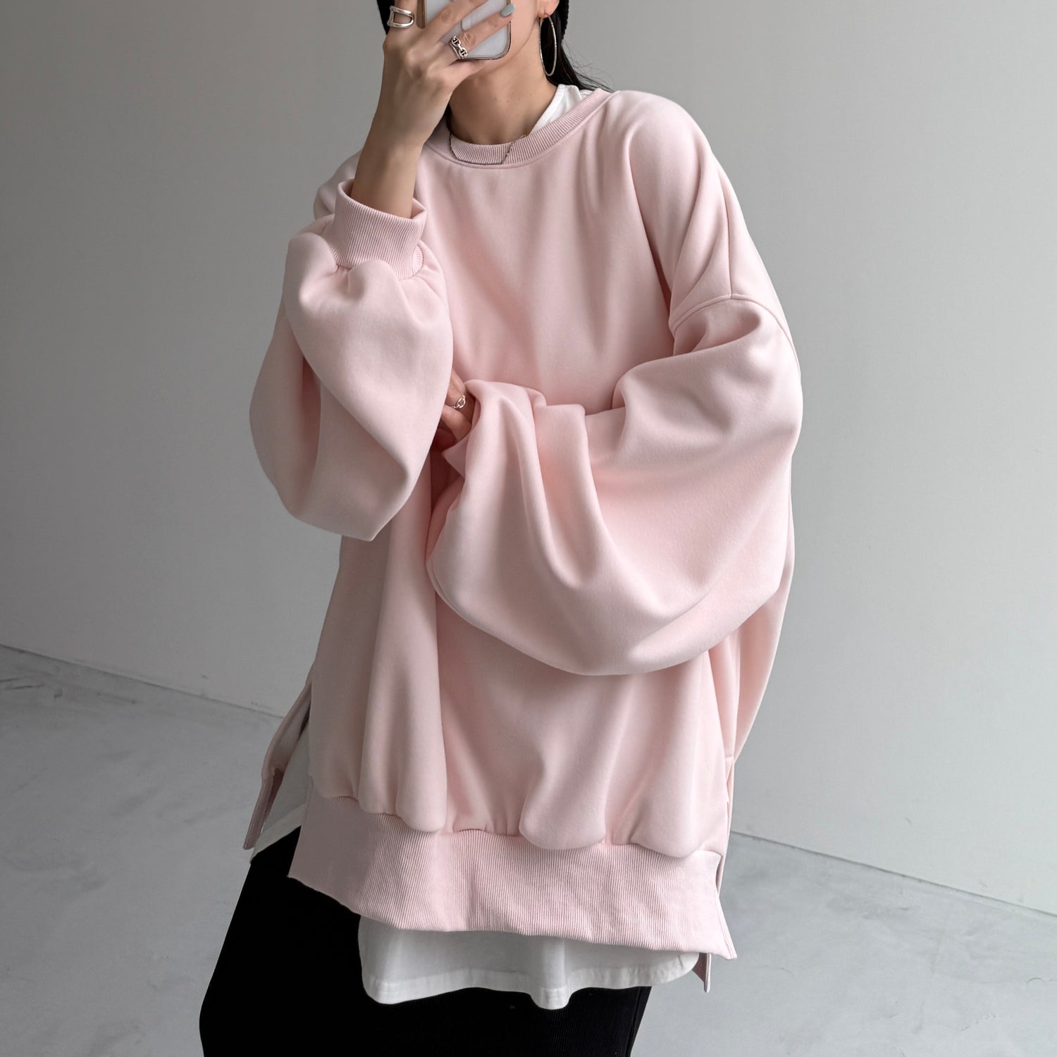 OSUMITSUKI sweat / baby pink [SHORT or FREE]