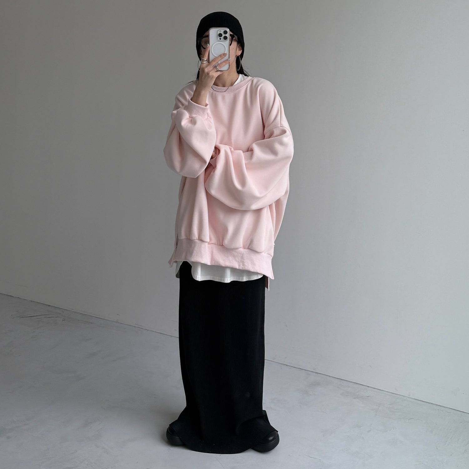OSUMITSUKI sweat / baby pink [SHORT or FREE]