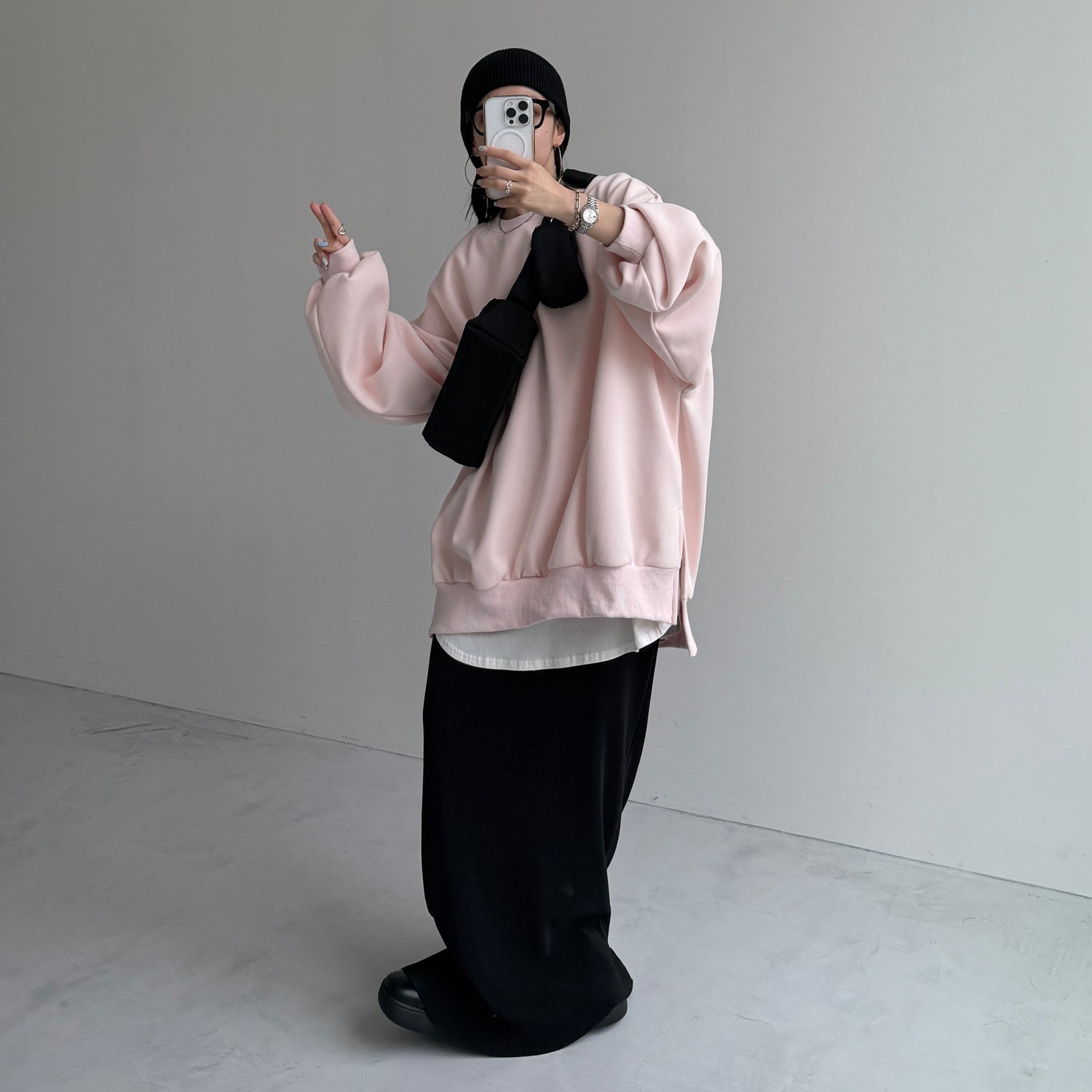 OSUMITSUKI sweat / baby pink [SHORT or FREE]