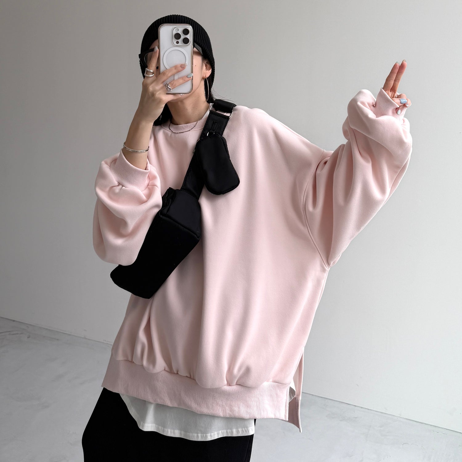 OSUMITSUKI sweat / baby pink [SHORT or FREE]