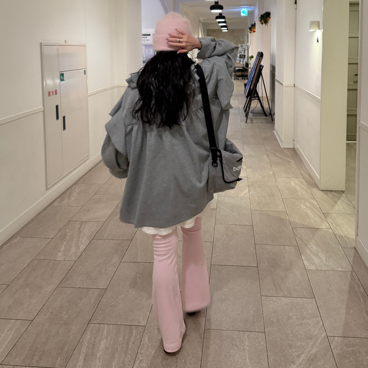 WAFFRILL TOPS / gray [ 袖タック有 or 無 ]