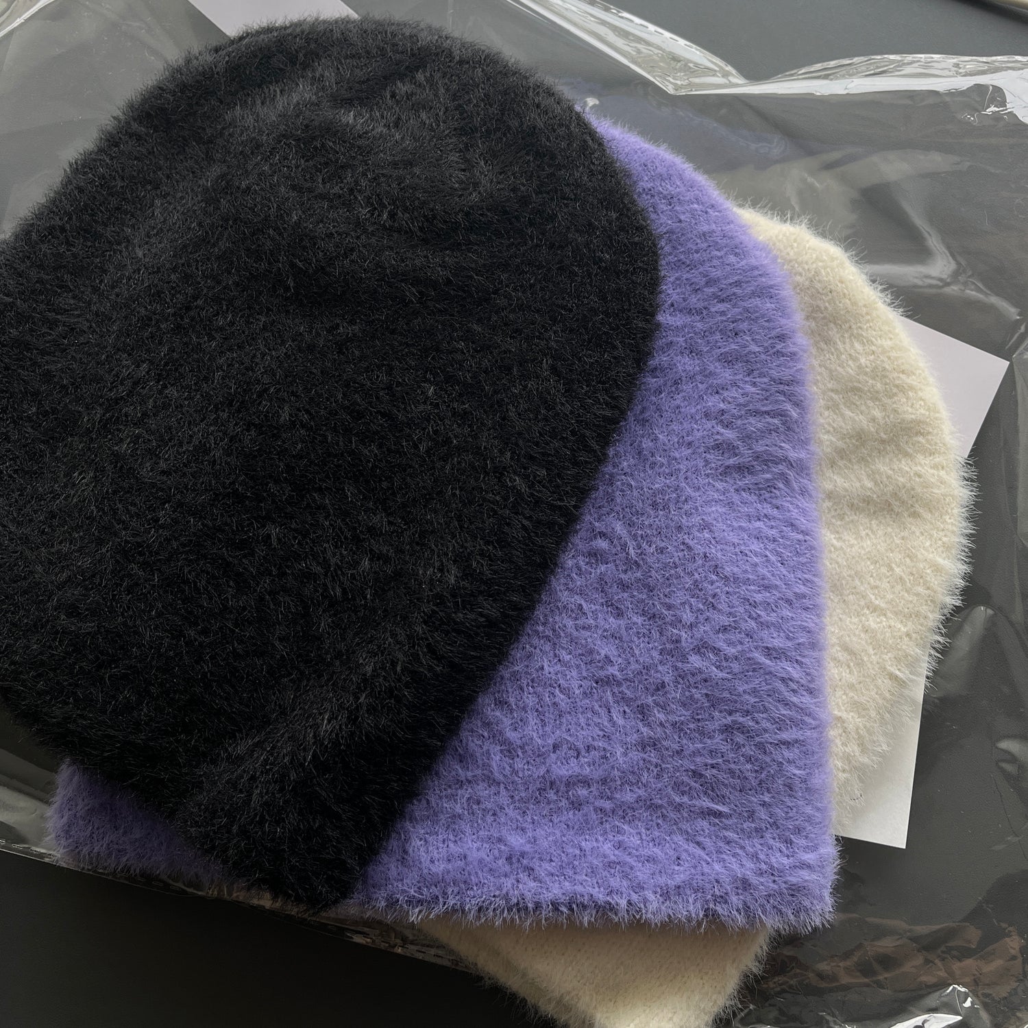 winter buddy beanie / purple (いつものビーニーのフワフワバージョン！)