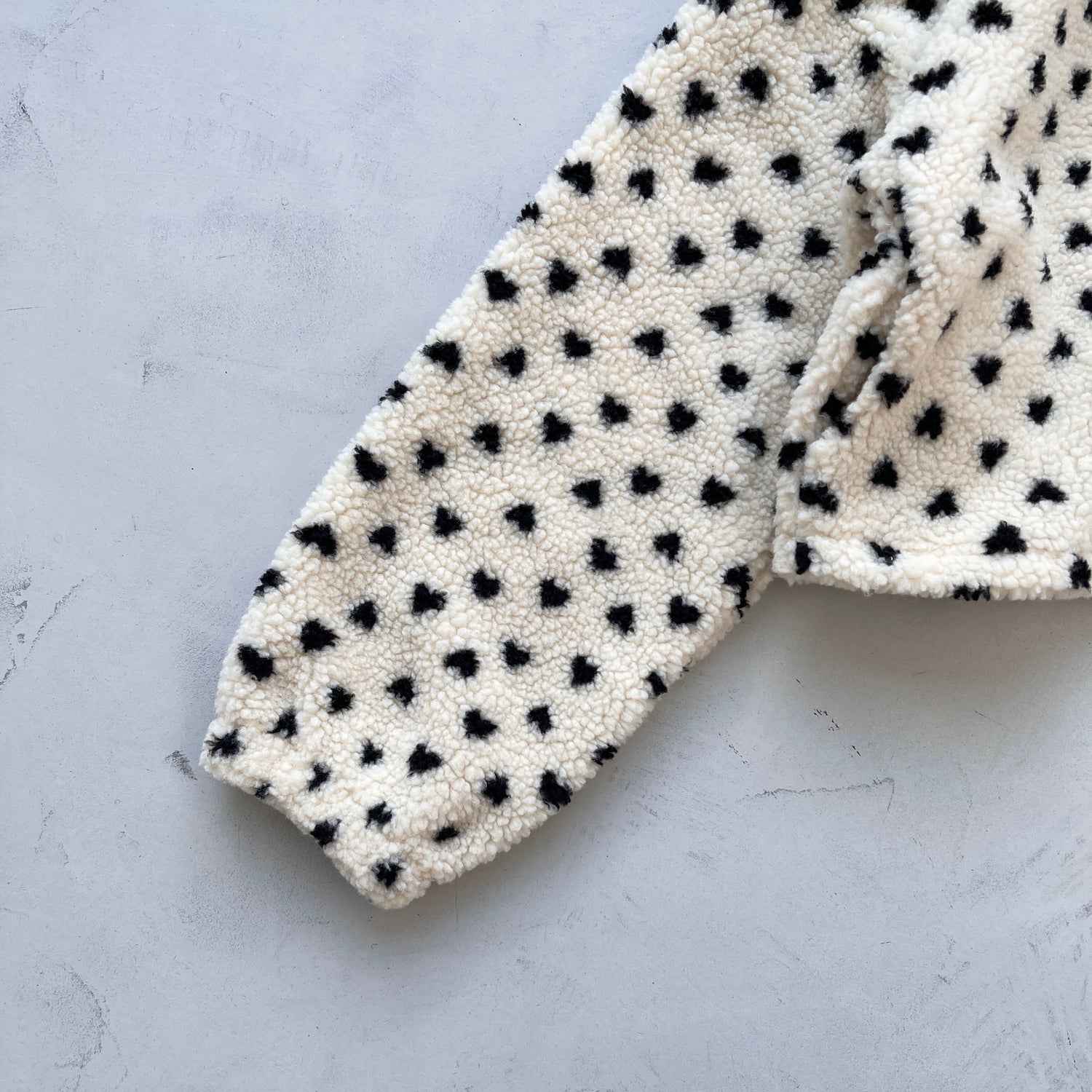 heart boa jacket / ivory