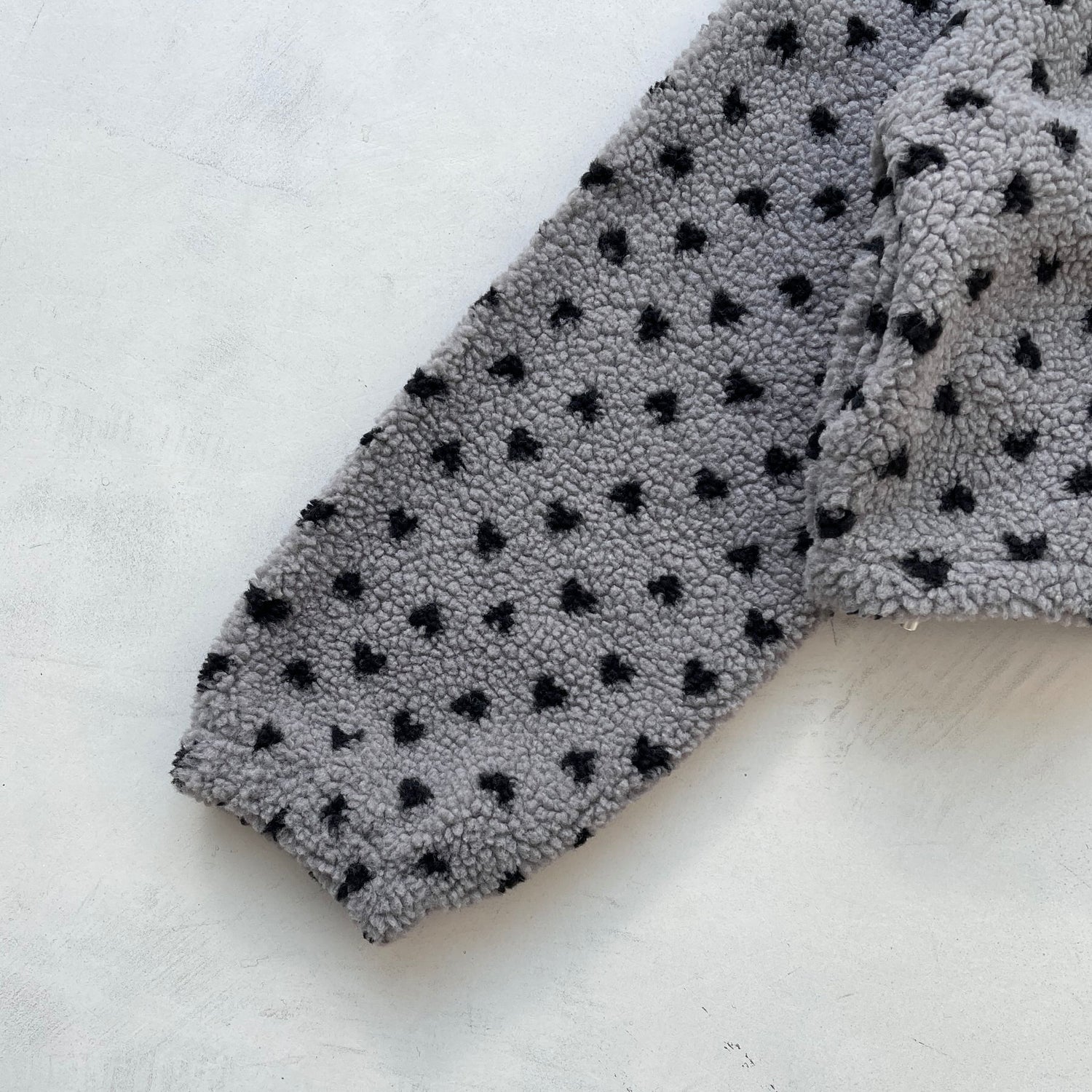 heart boa jacket / gray