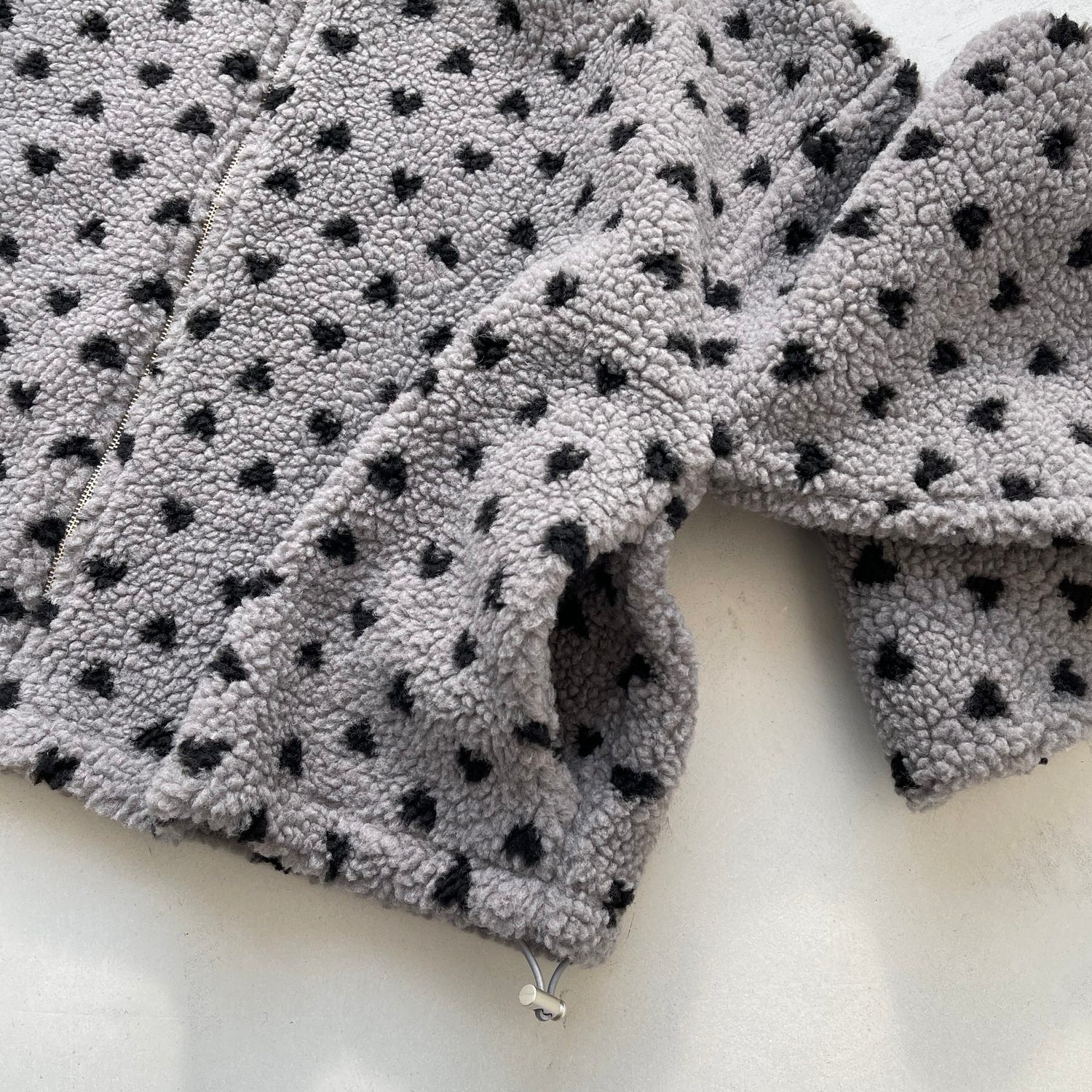 heart boa jacket / gray