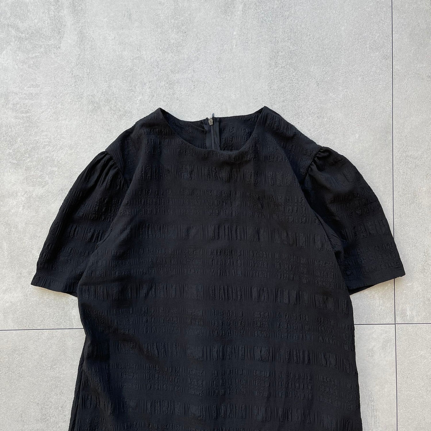 【SAMPLE】chiffon one piece / black