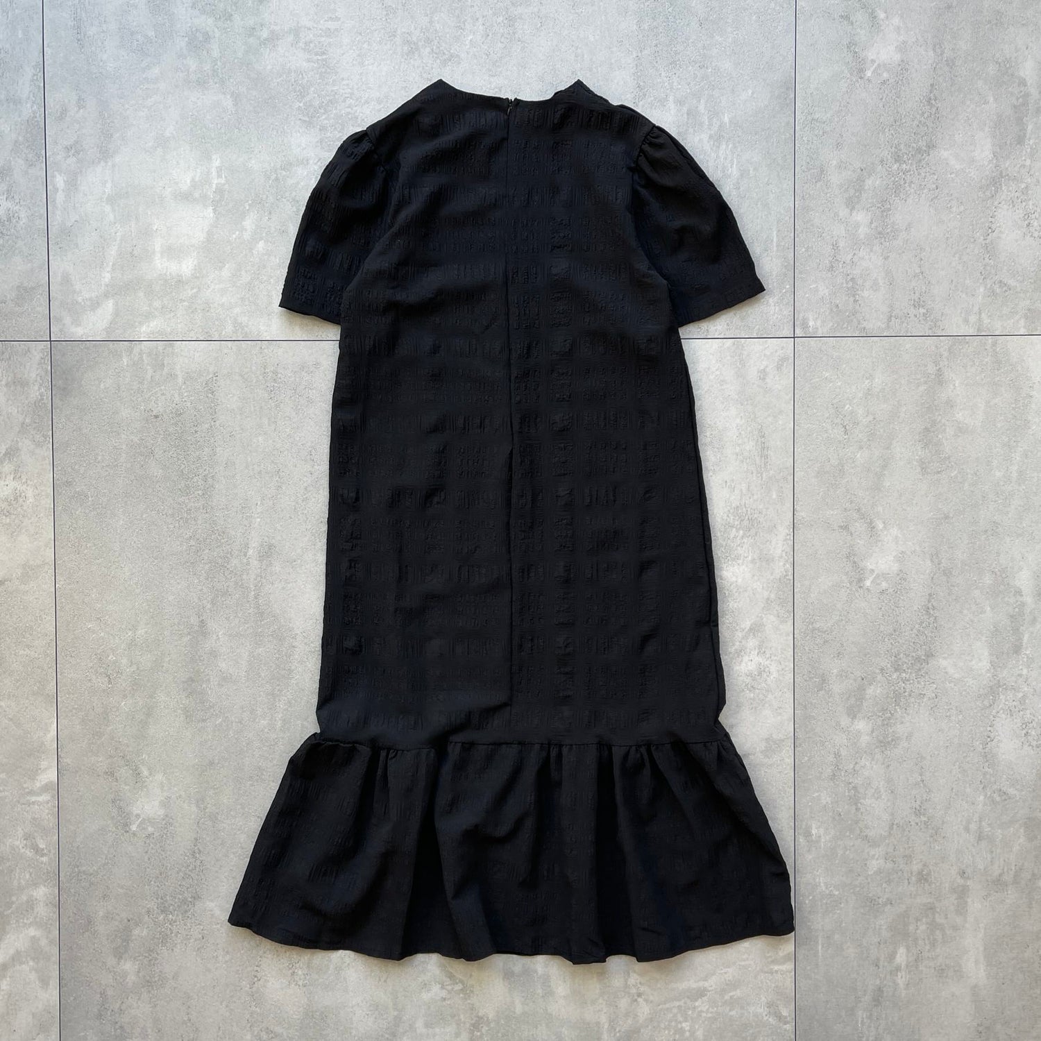 【SAMPLE】chiffon one piece / black