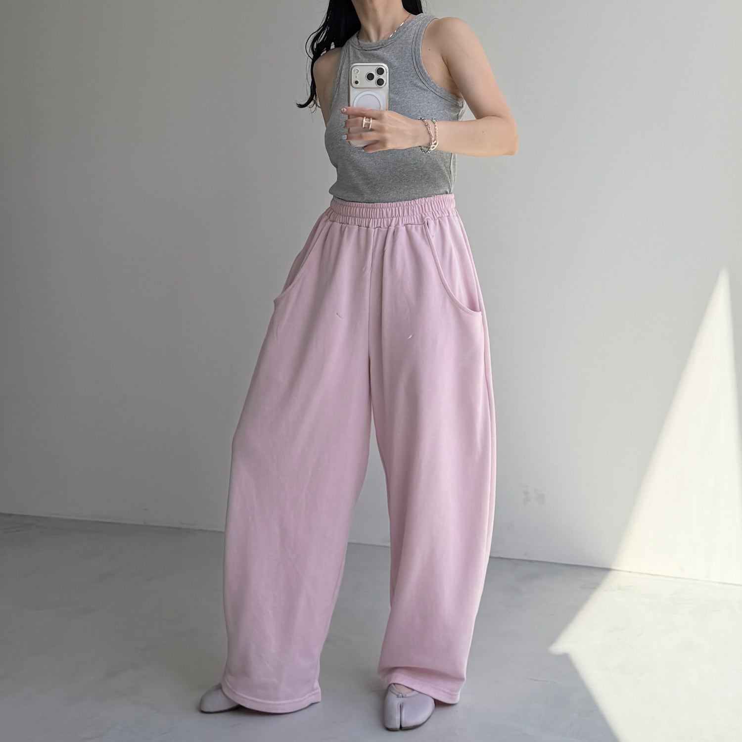 【2点SET】multi way sweat pants / gray