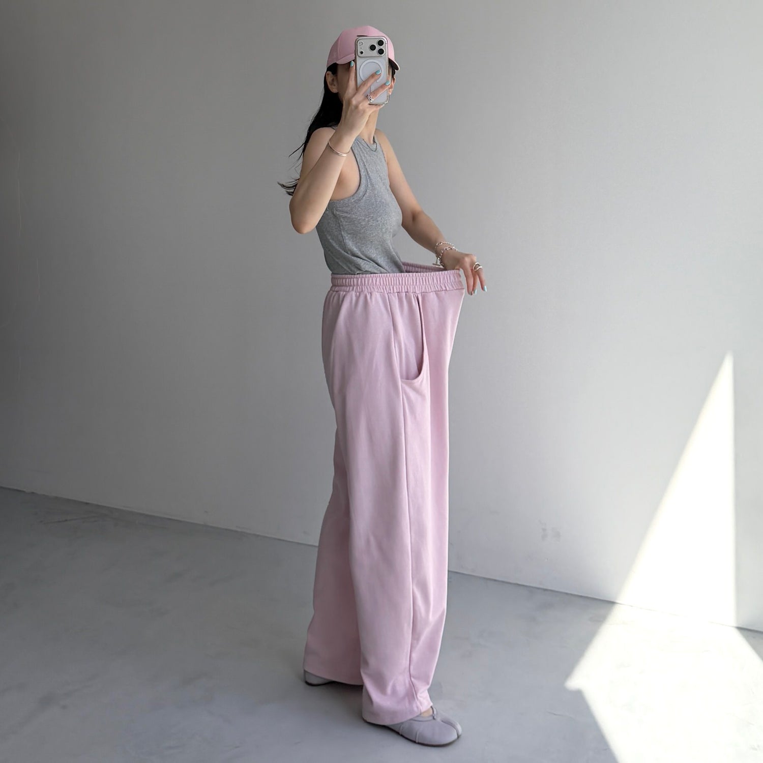 【2点SET】multi way sweat pants / black
