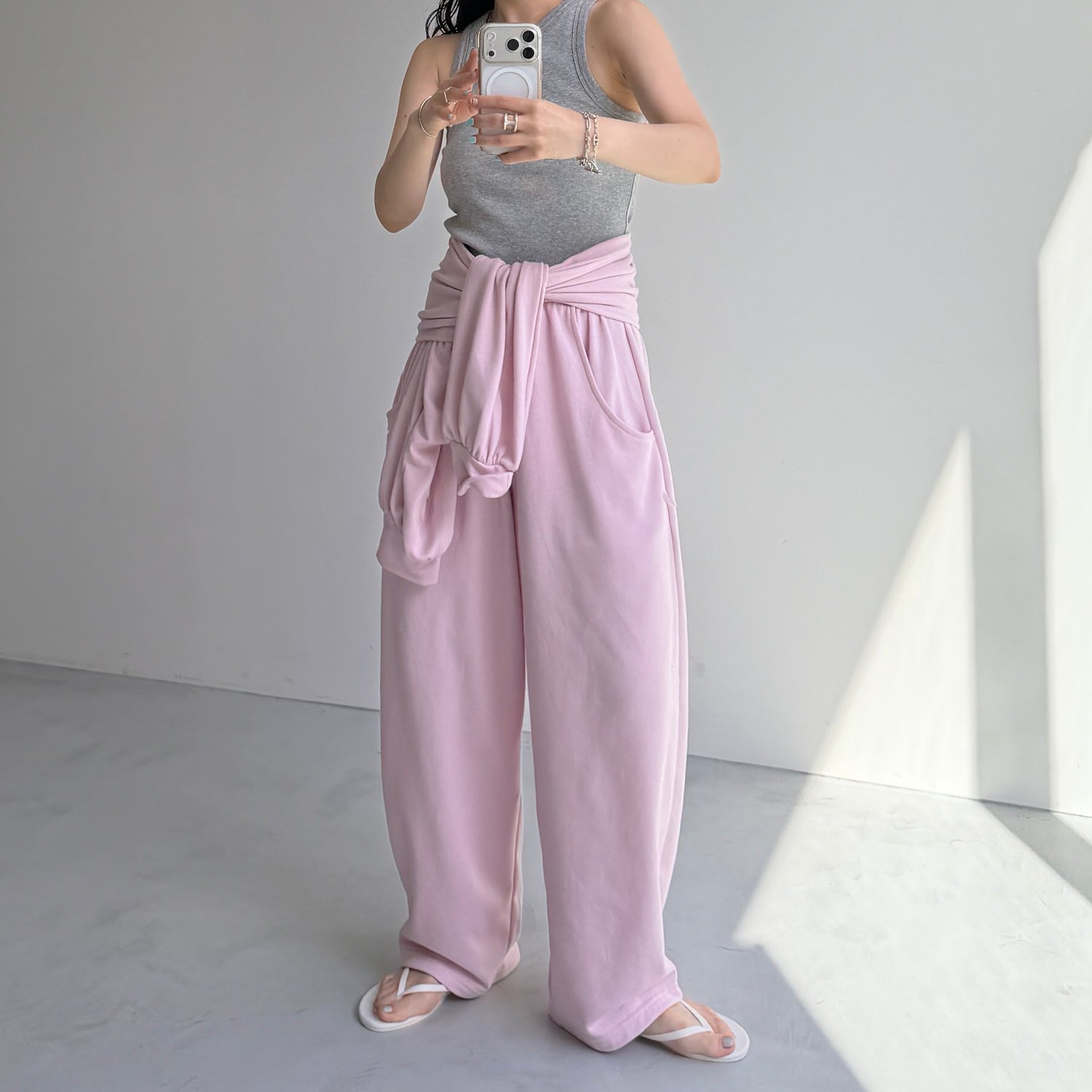 【2点SET】multi way sweat pants / black