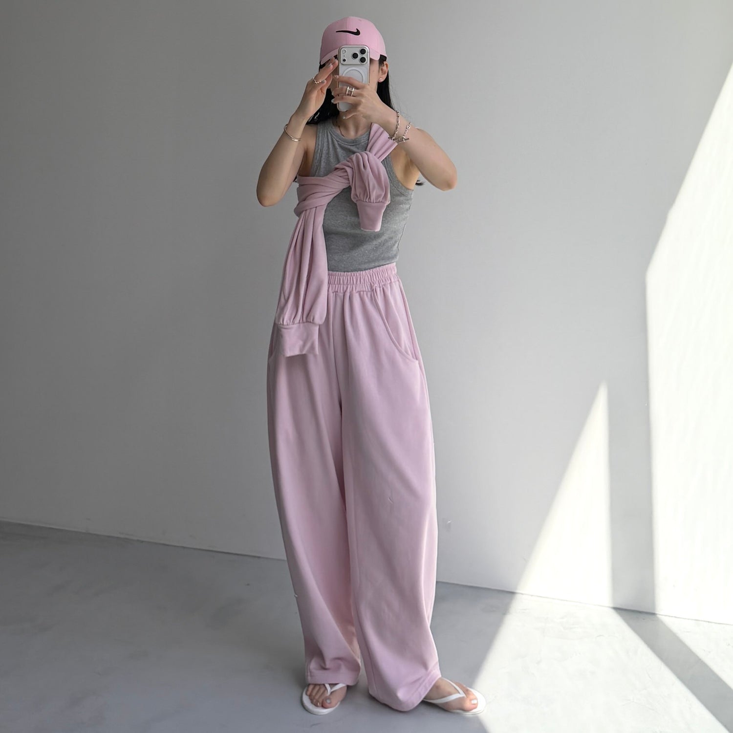 【2点SET】multi way sweat pants / gray