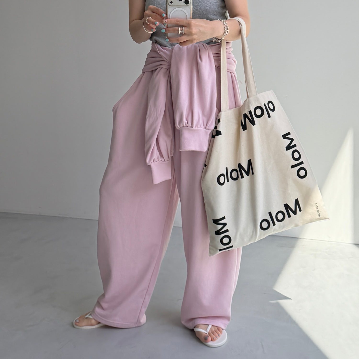 【2点SET】multi way sweat pants / black