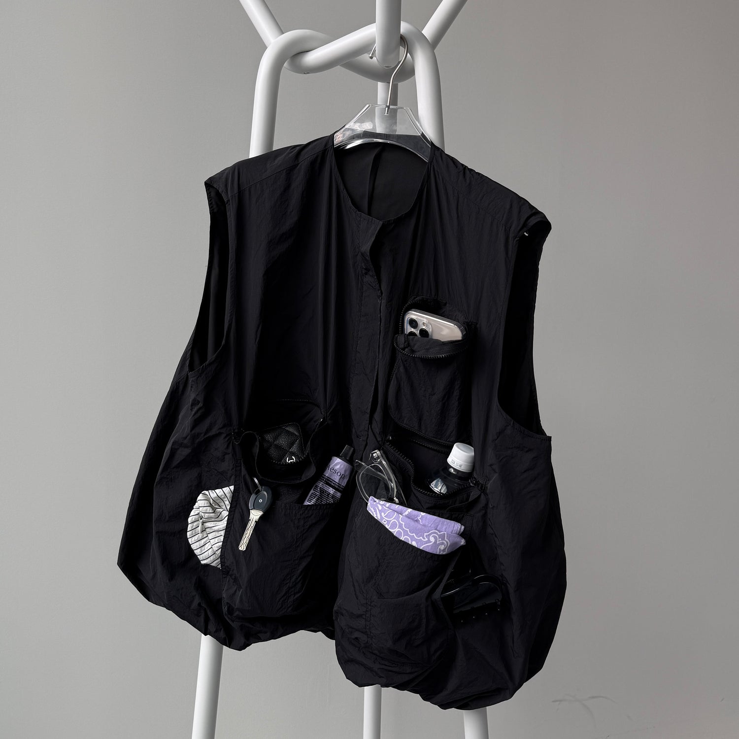 9pockets buddy vest / white