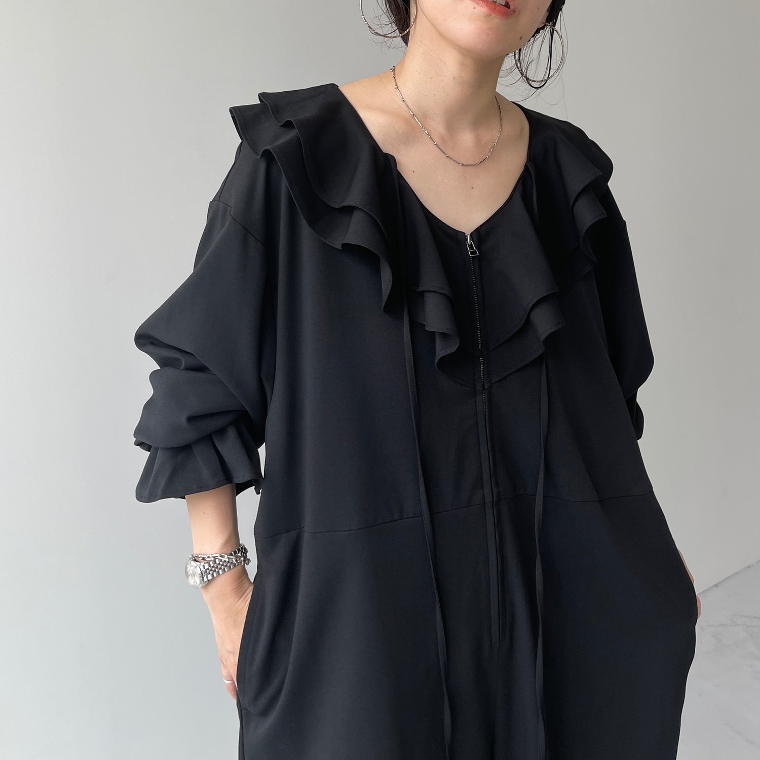 frill all in one / black [2size]