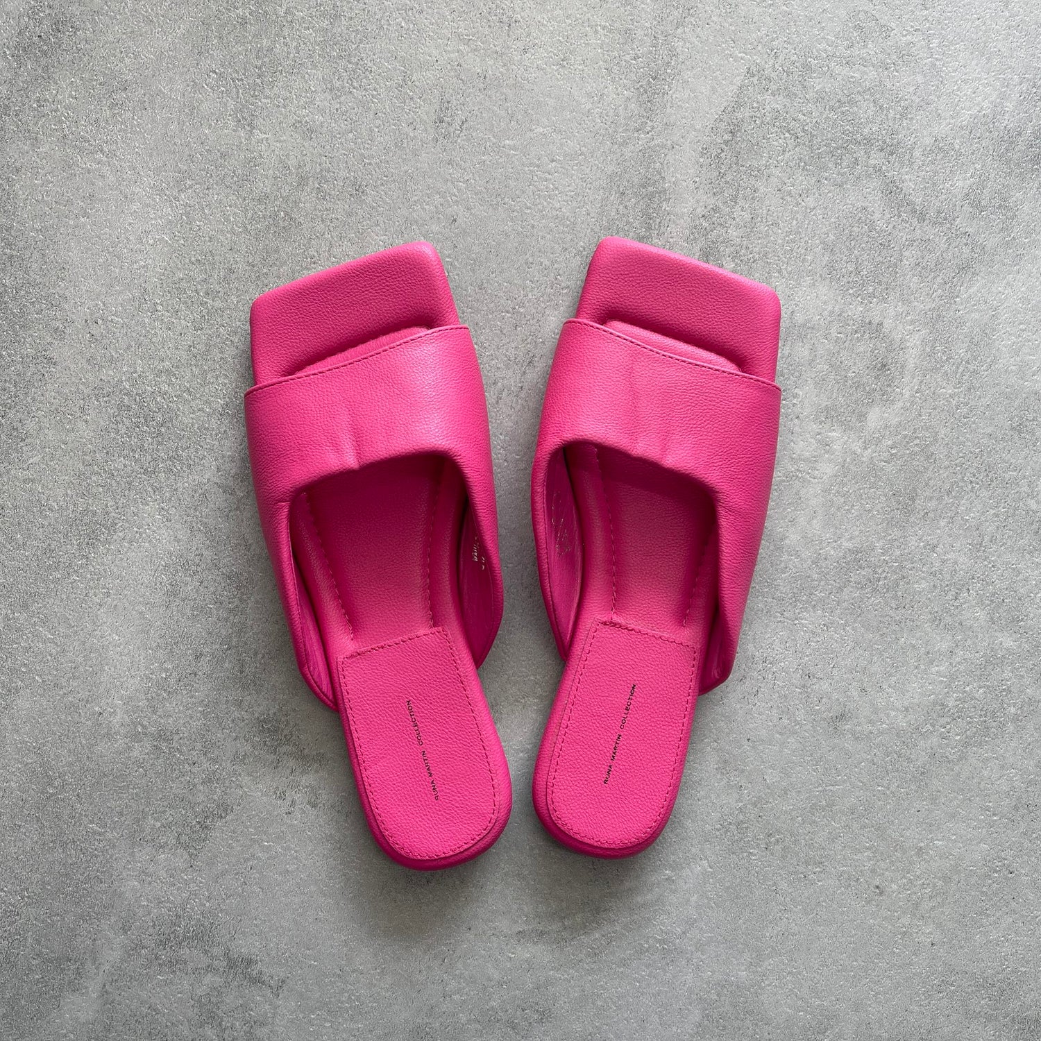 【SAMPLE】square flat sandal / pink