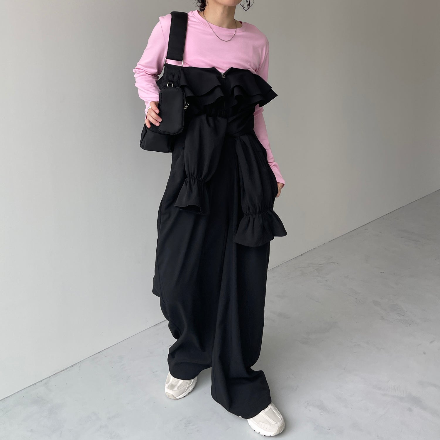 frill all in one / black [2size]