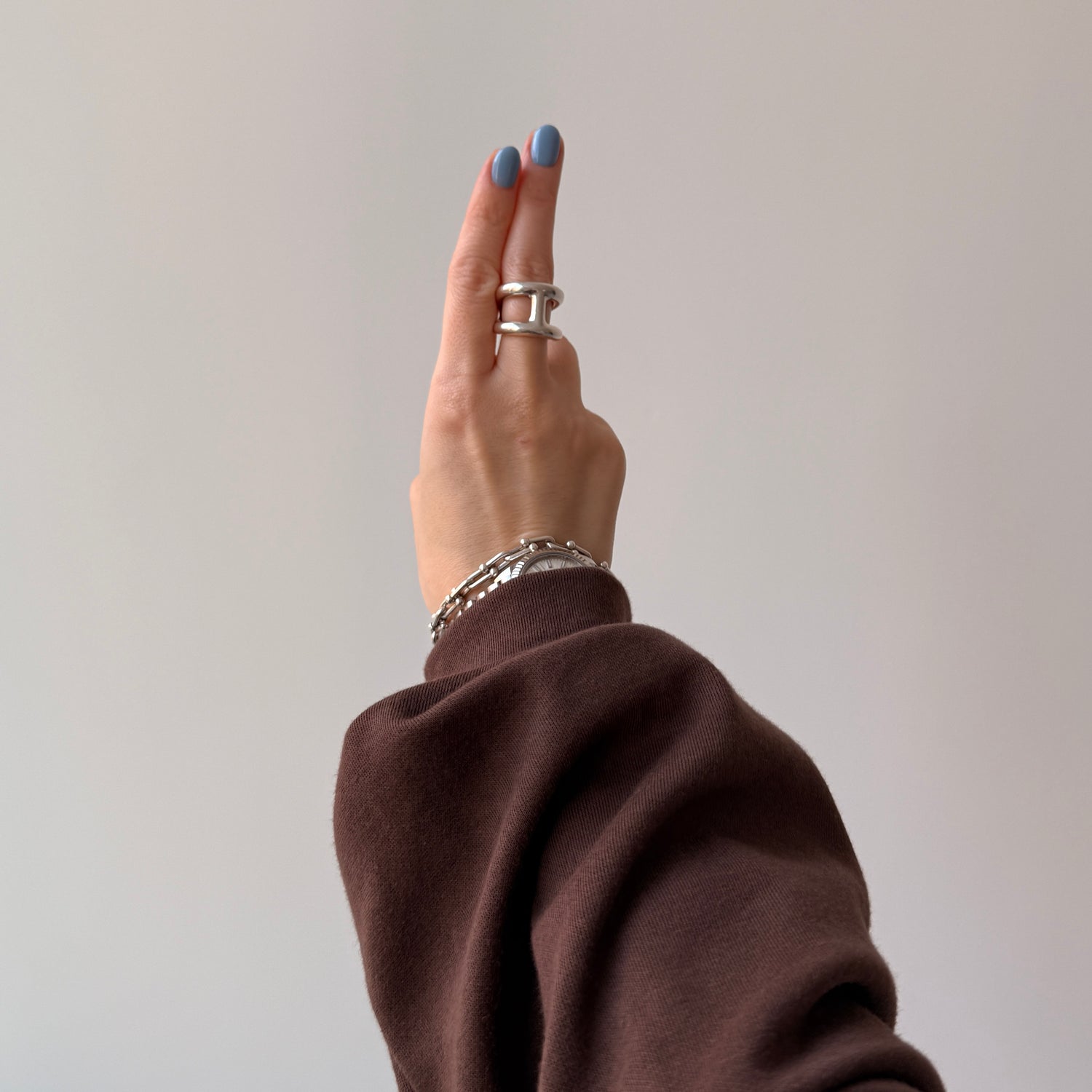 super loose light sweatee / brown