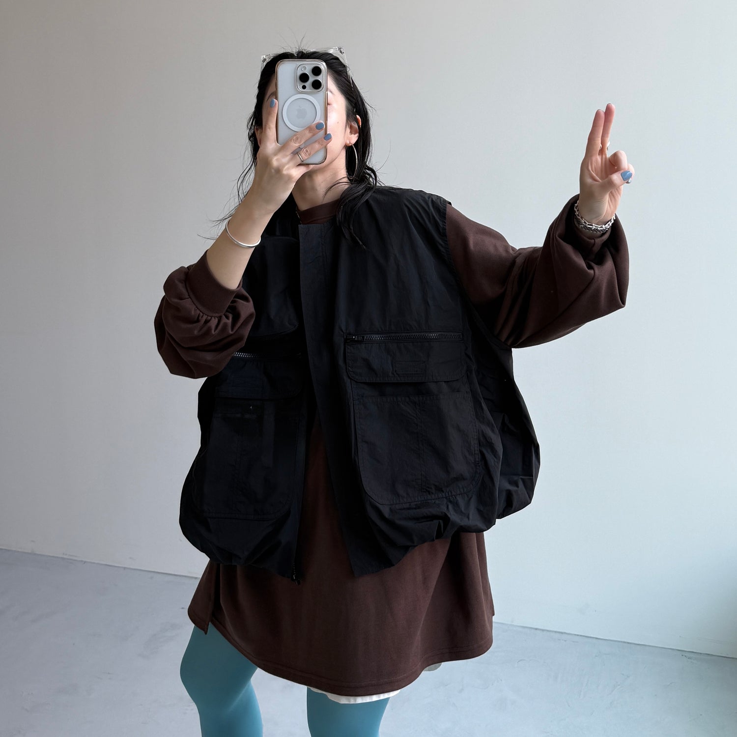 super loose light sweatee / brown