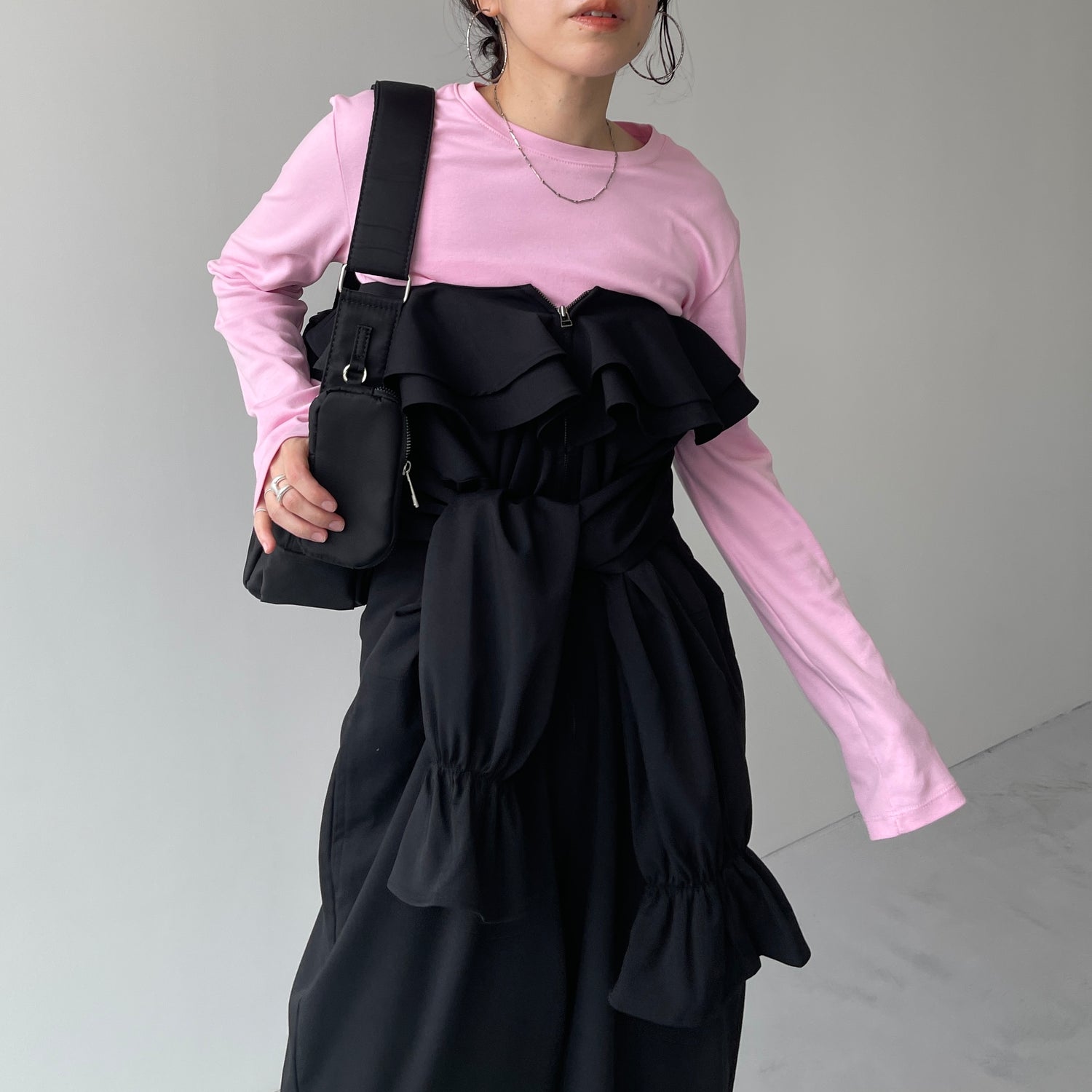 frill all in one / black [2size]