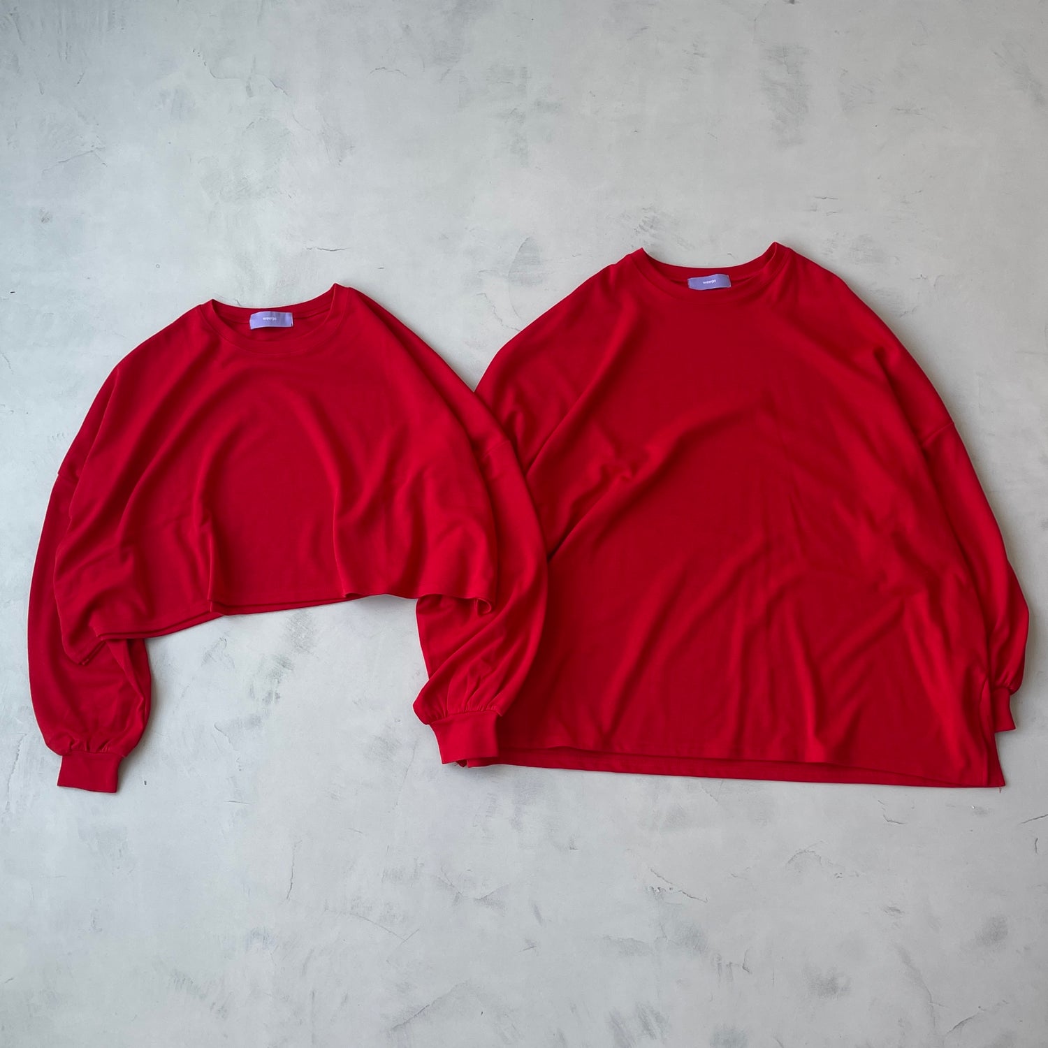 【楽天限定】super loose light sweatee / red (short)