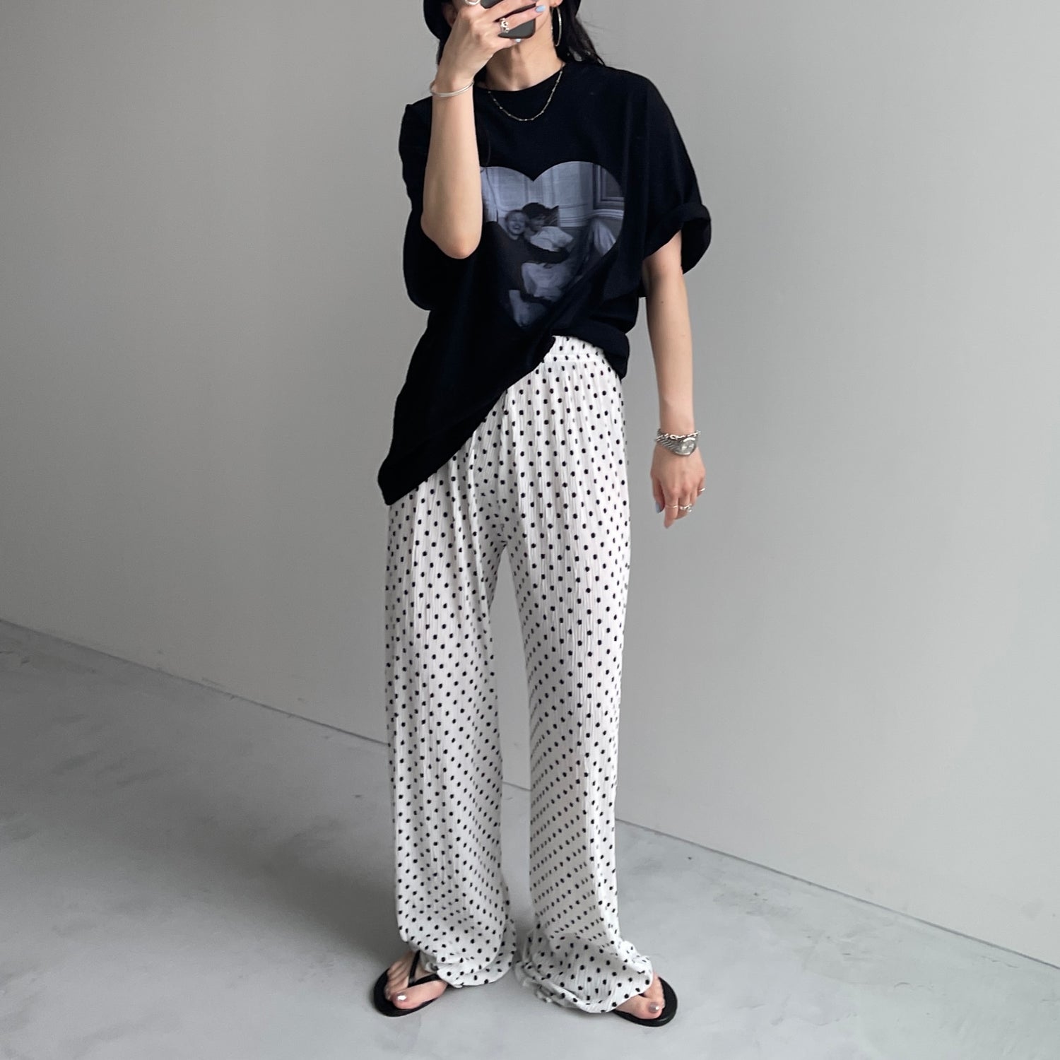 DOT PANTS / ivory