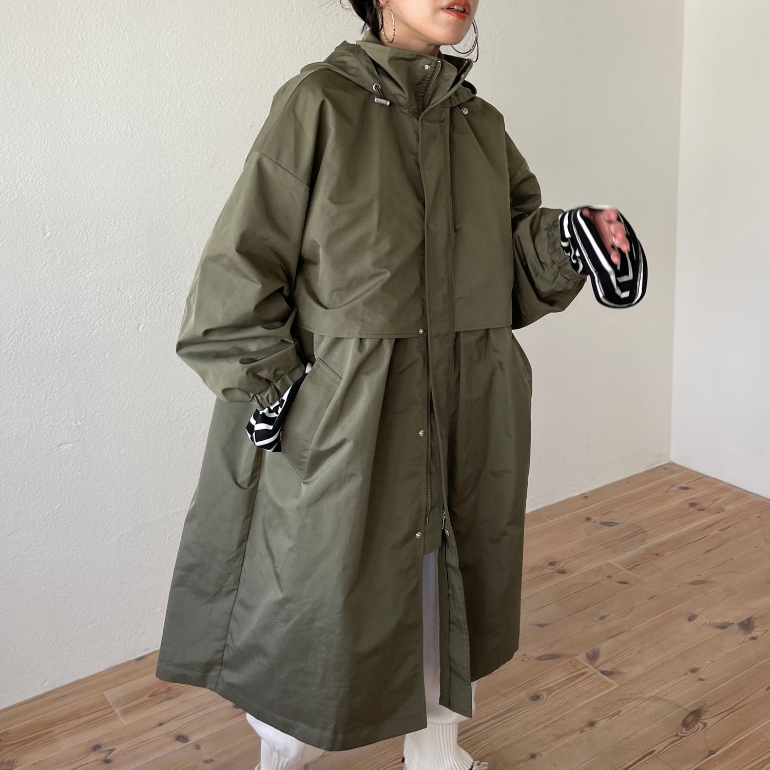 2way over size mods coat / khaki
