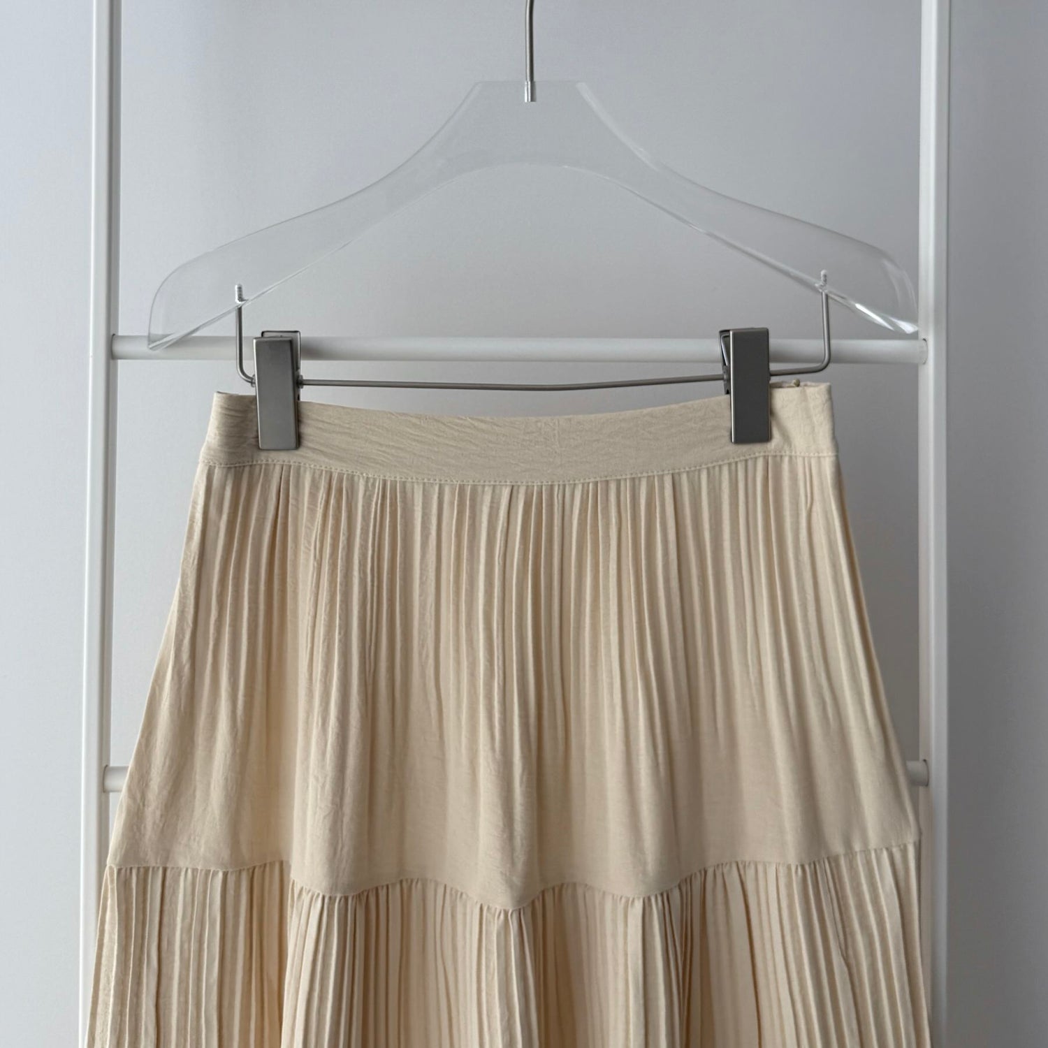 【SAMPLE】gather pleats skirt / beige